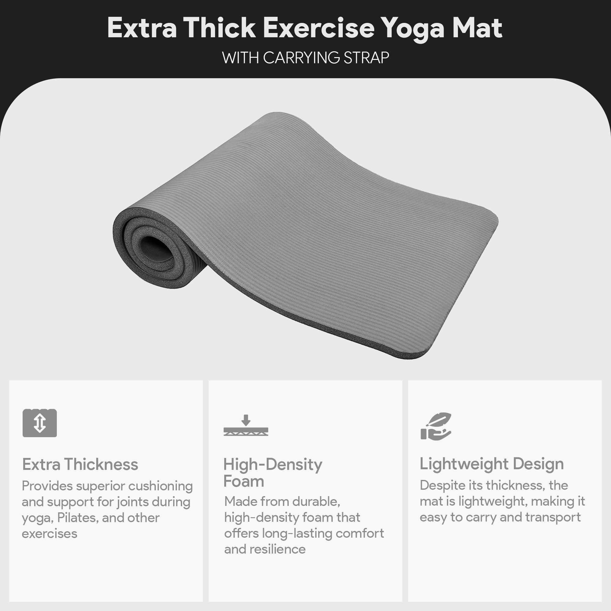 Balancefrom BFGC-AP1GY Fitness-Equipment-Mats - View #2