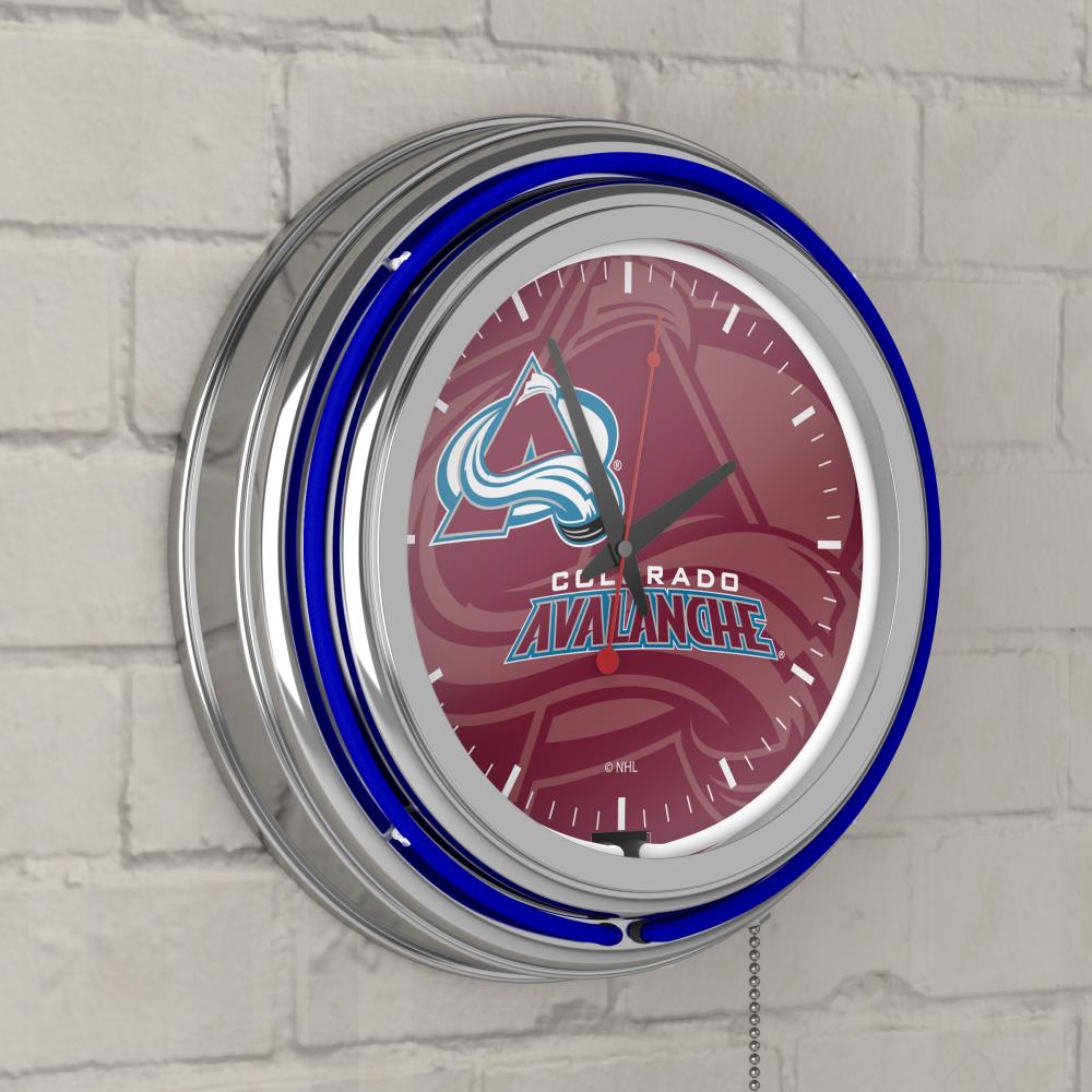 Neon Clock - Retro Corvette C5 Red Analog Wall Clock With
