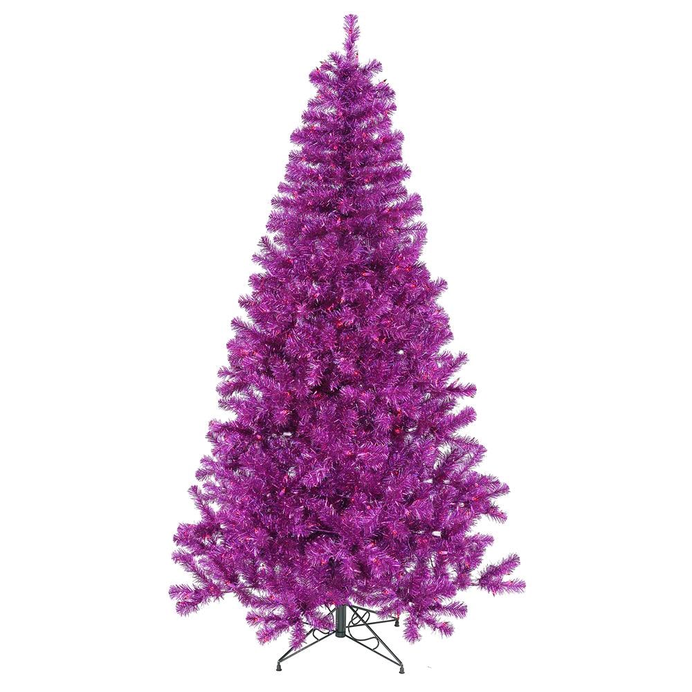 Purple Colored Ostrich Feather Christmas Trees | Shop Lee Display 3ft