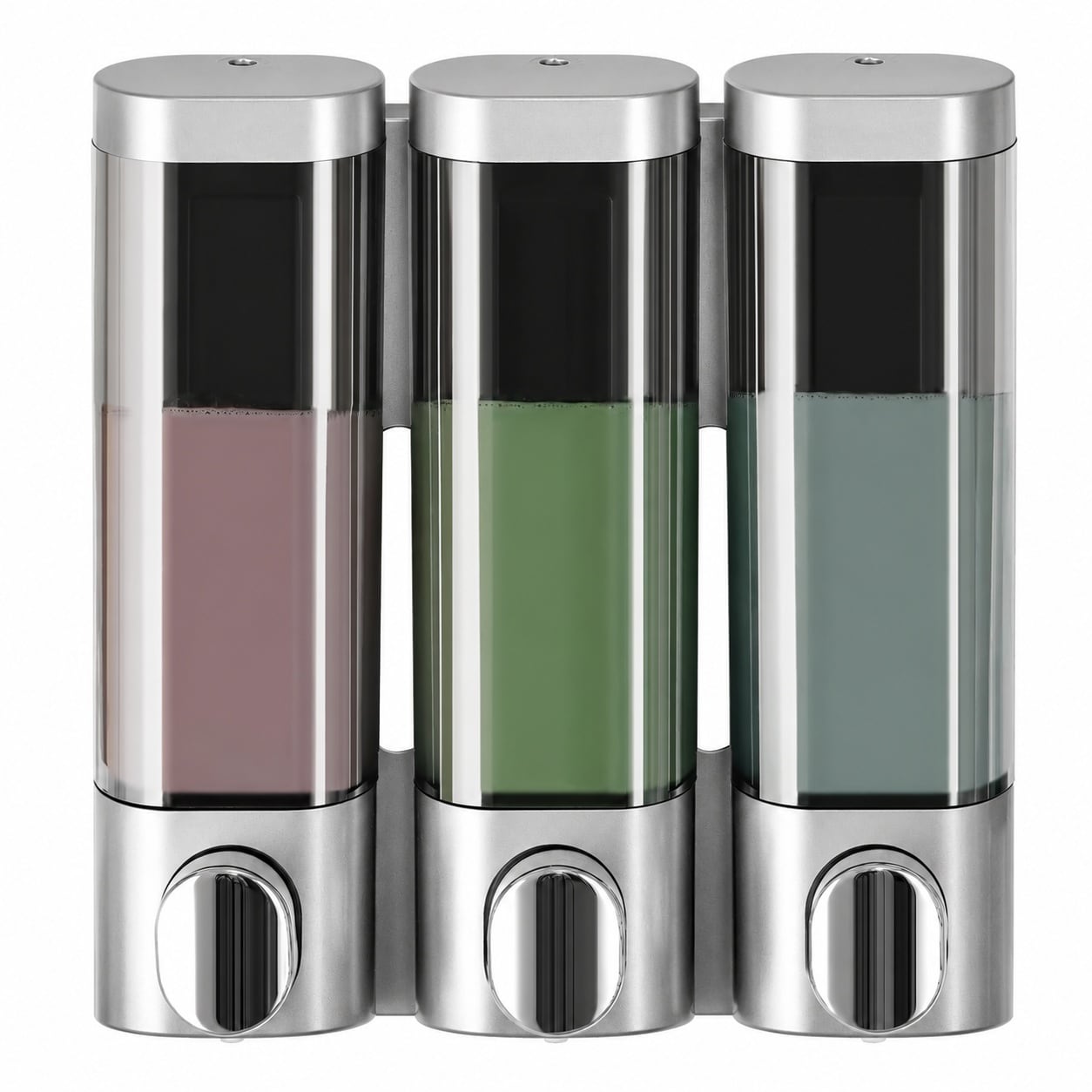 Yichuhaoxi  3 in 1 Shower Soap Dispenser Wall Mounted 3 Chamber 300 ml Each Shampoo Conditioner Body Wash Dispenser for Bathroom Kitchen Hotel