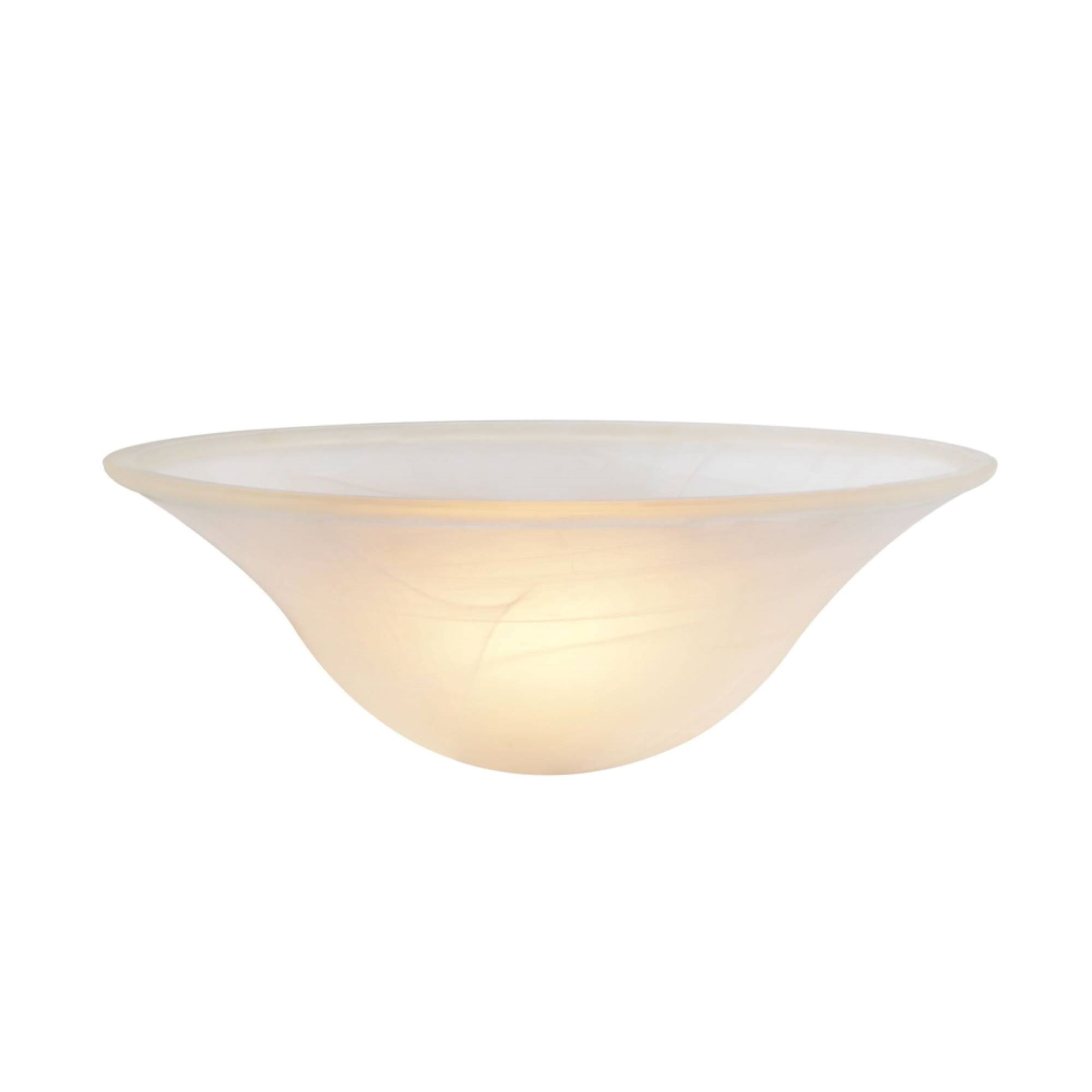 Frosted Alabaster Glass Bowl Shade for Lamps