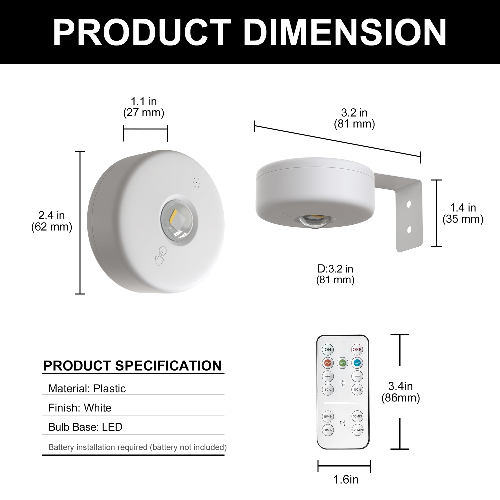 YANSUN LA-TQ-NB22801AWH-31 Picture-Lighting - View #6