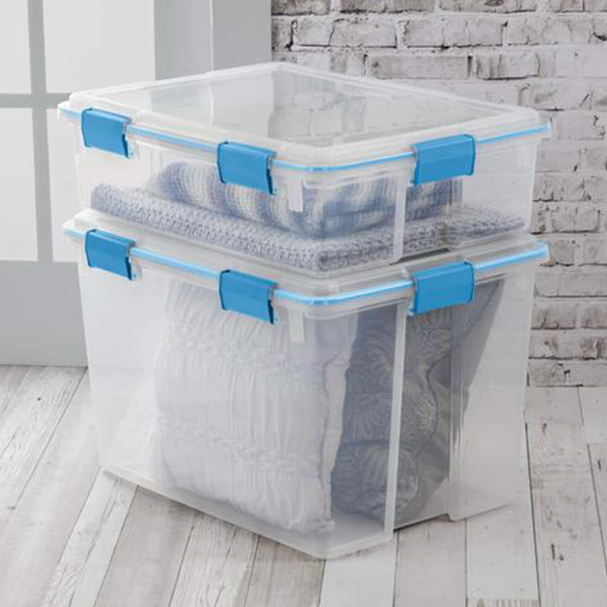 Sterilite 4-Pack 8-Drawers Clear Stackable Plastic Storage Drawer