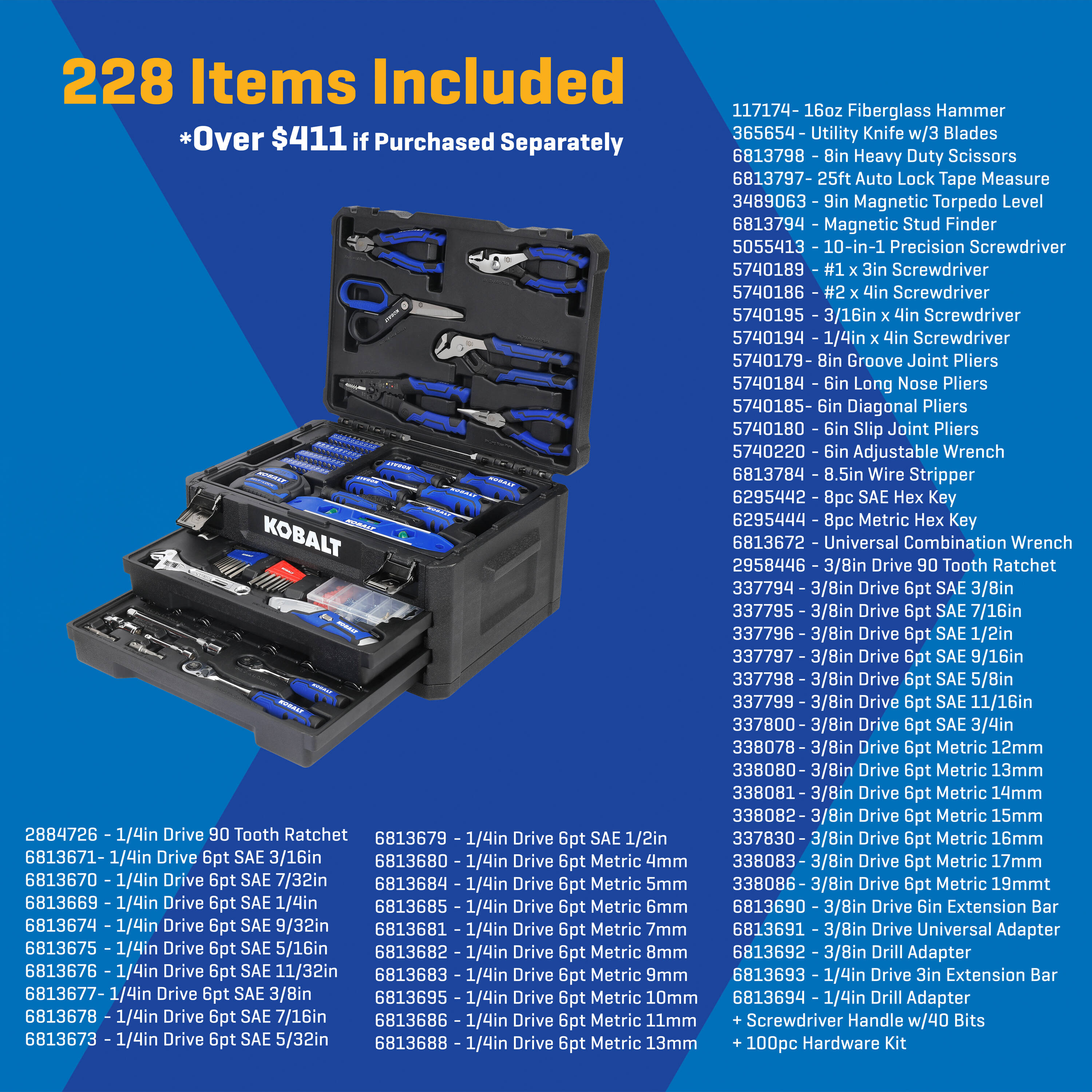 Kobalt 55287 Tool-Sets - View #2