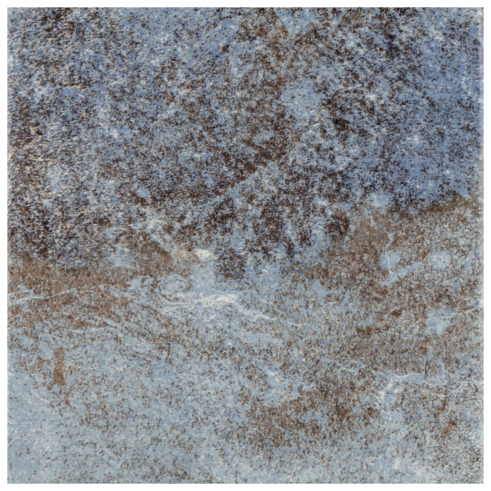 Affinity Tile S1FGA6OCB Sample- Ocean Coral Bay 6-in x 6-in Glossy Porcelain Floor and Wall Tile