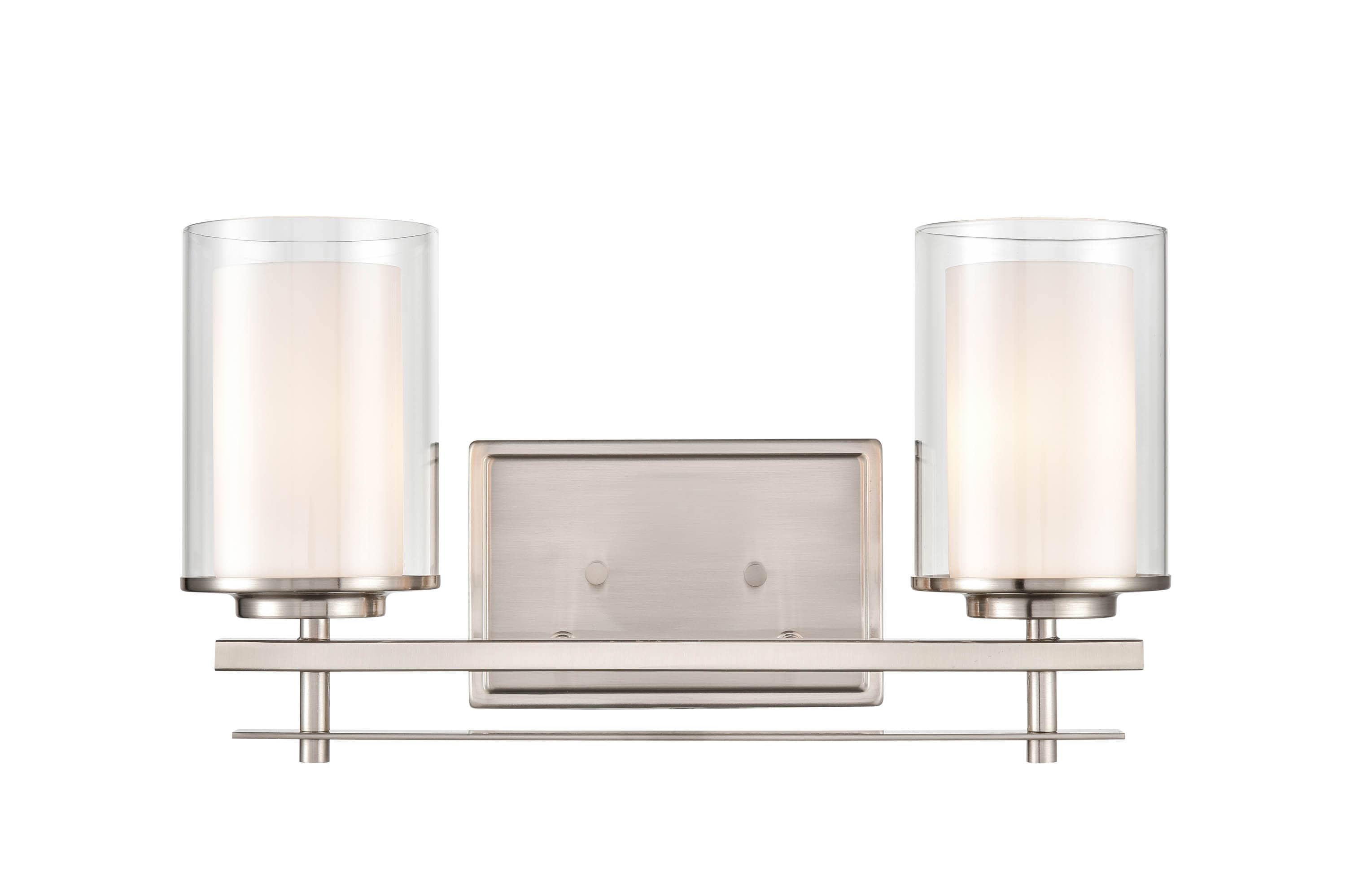 Millennium Lighting 5502-BN Huderson 8.5-in 2 -Light Brushed Nickel Traditional Vanity light