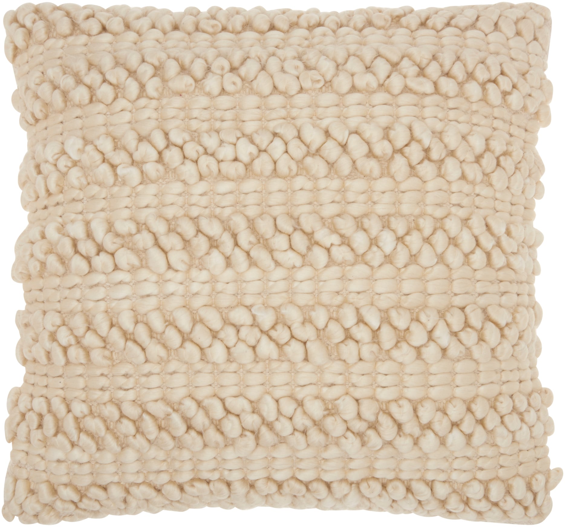 Mina Victory 798019043520 Lifestyles 20-in x 20-in Off-white Square Indoor Decorative Pillow