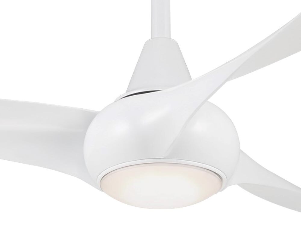 light wave 52 inch ceiling fan with light kit by minka aire