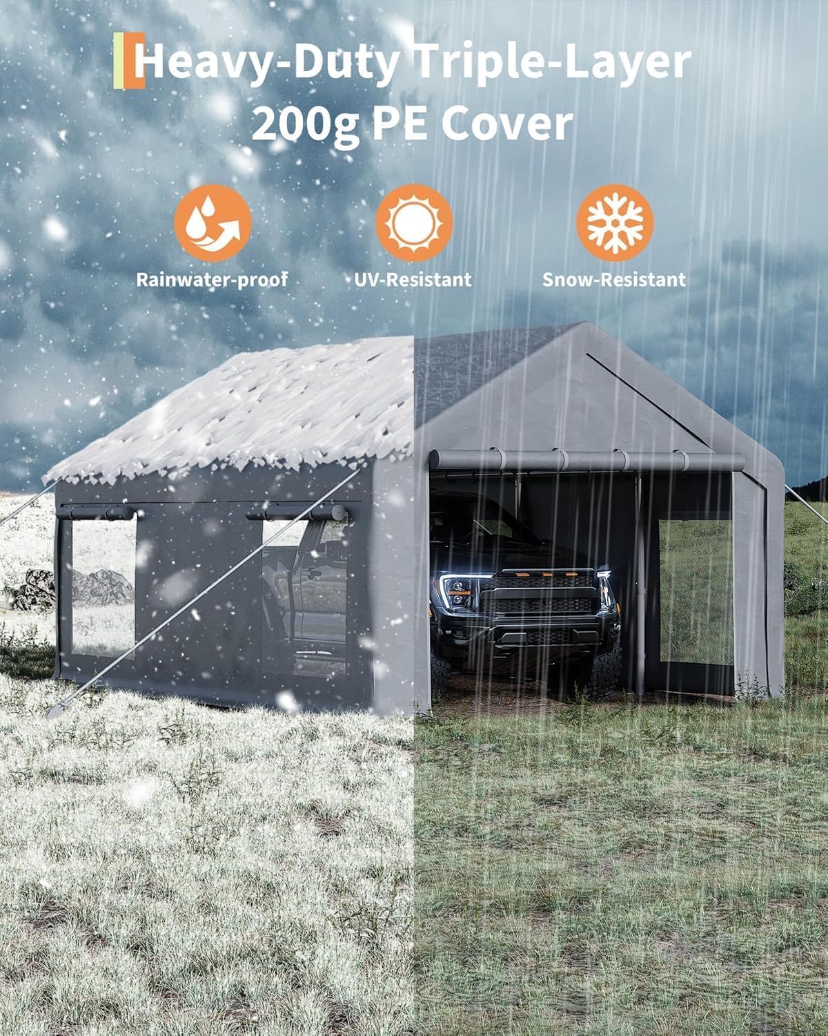 Qeetex DYQ-PHO-3356BUBT Carport-Covers - View #6