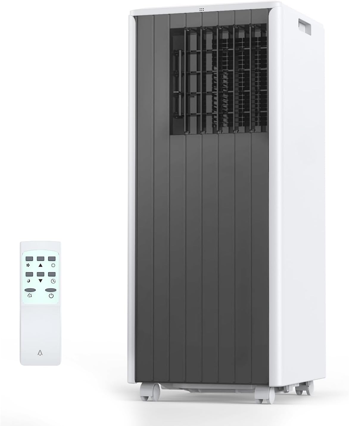 Qeetex LSAPHO0XHWJFXX 8000 BTU Portable Air Conditioner Gray with Remote Control Dehumidifier and Fan for Rooms up to 350 Sq.Ft