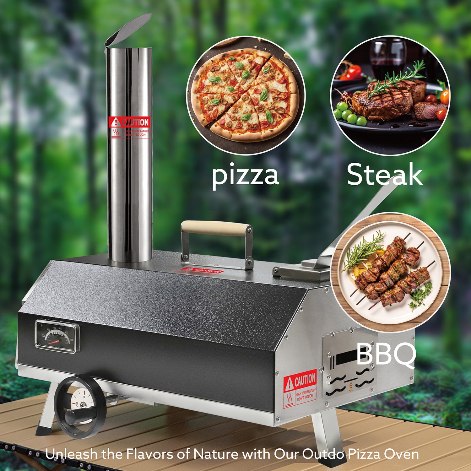 GZMR GZ-W22328 Outdoor-Pizza-Ovens - View #3