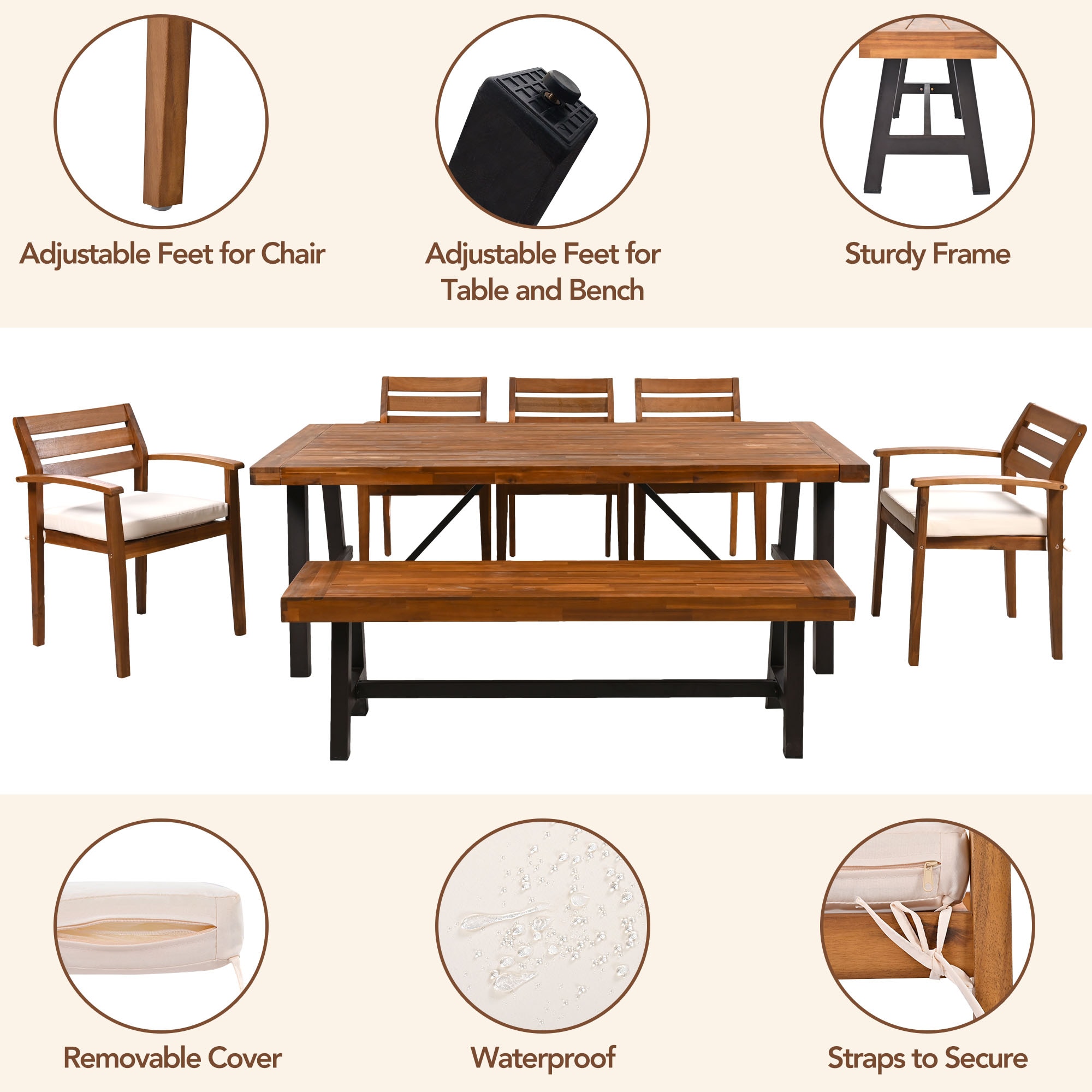 Xspracer ML-PDS30A Patio-Dining-Sets - View #4