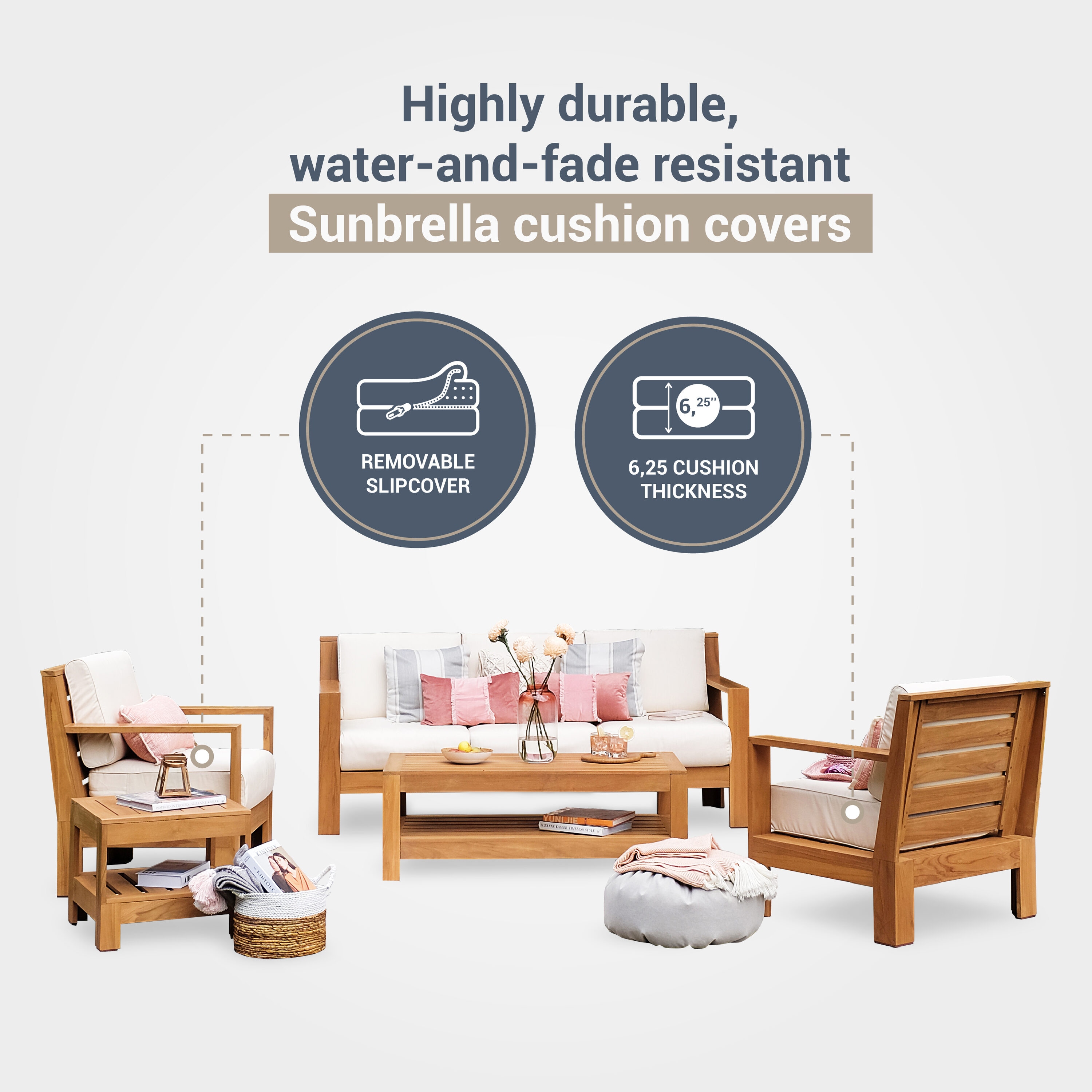 Cambridge Casual 610636-TW-XX-VL-XX Patio-Conversation-Sets - View #3