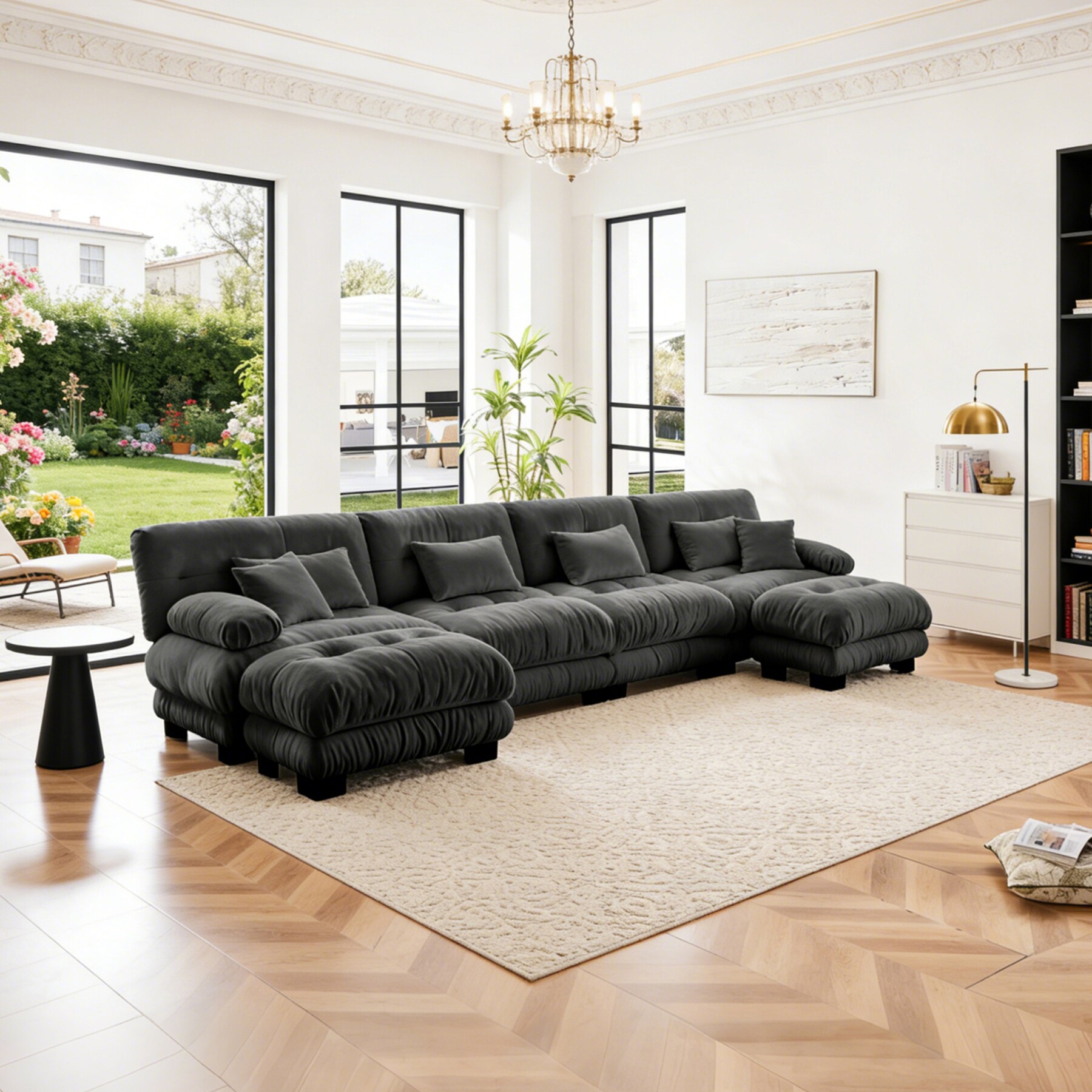 SINOFURN SYA020303GY Sofas-Loveseats - View #2