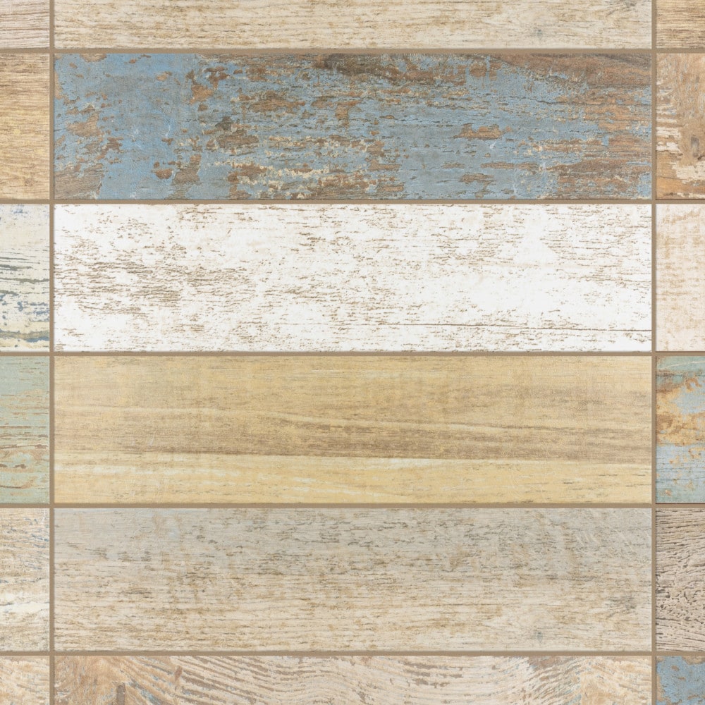 Affinity Tile S1FPEKBREM Sample- Kings Bretagne 9-in x 9-in Matte Ceramic Wood Look Floor and Wall Tile