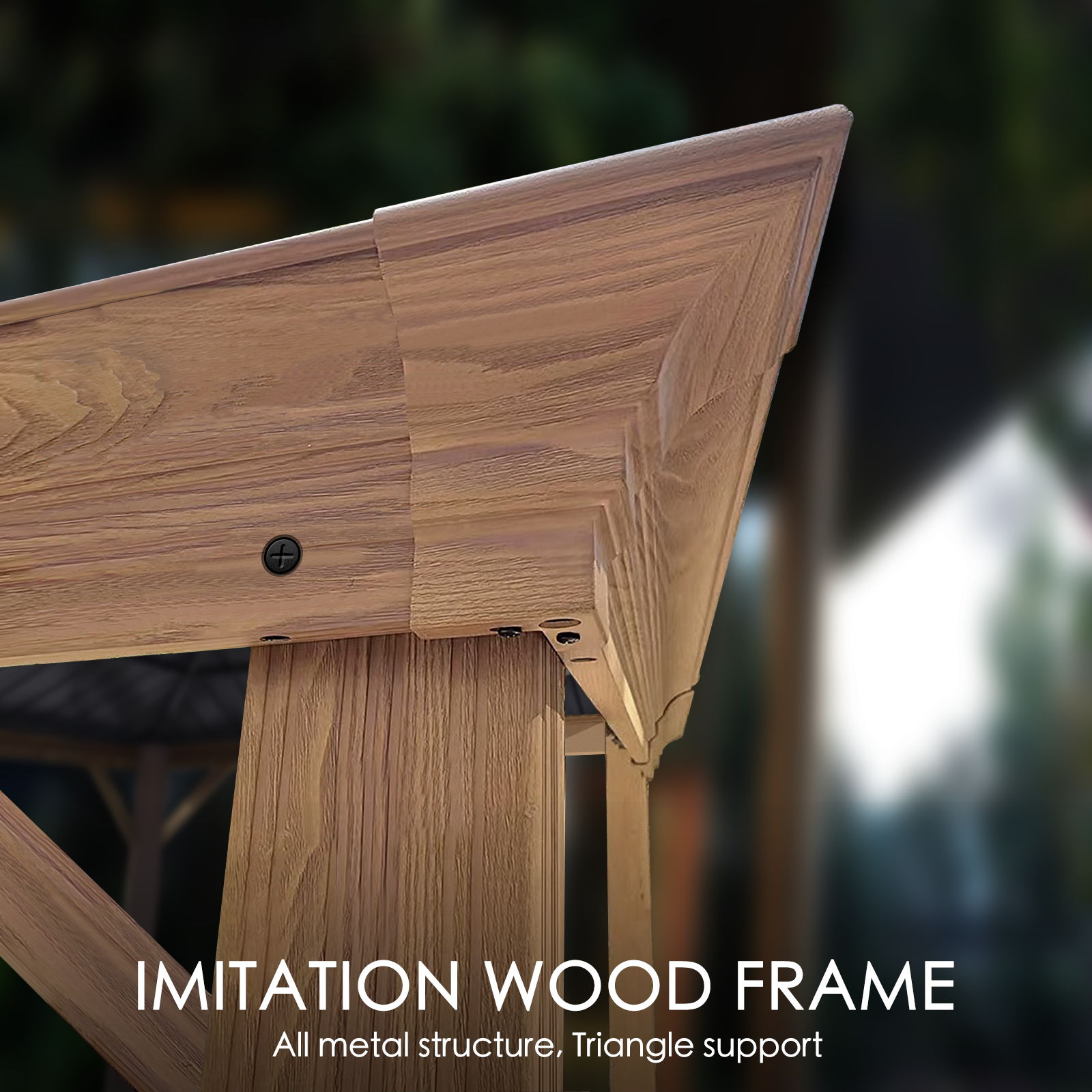 Kozyard KZPHG1212 Wood-Resin-Gazebos - View #4