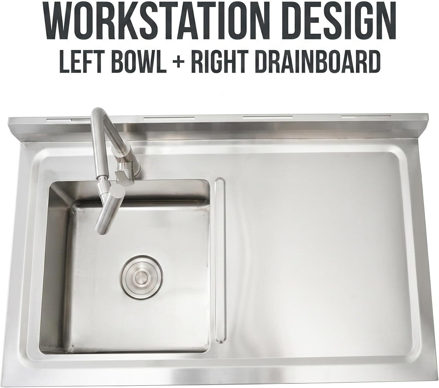 IdealHouse Compact Utility Sink 40 in x 24 in x 36 in Freestanding ...