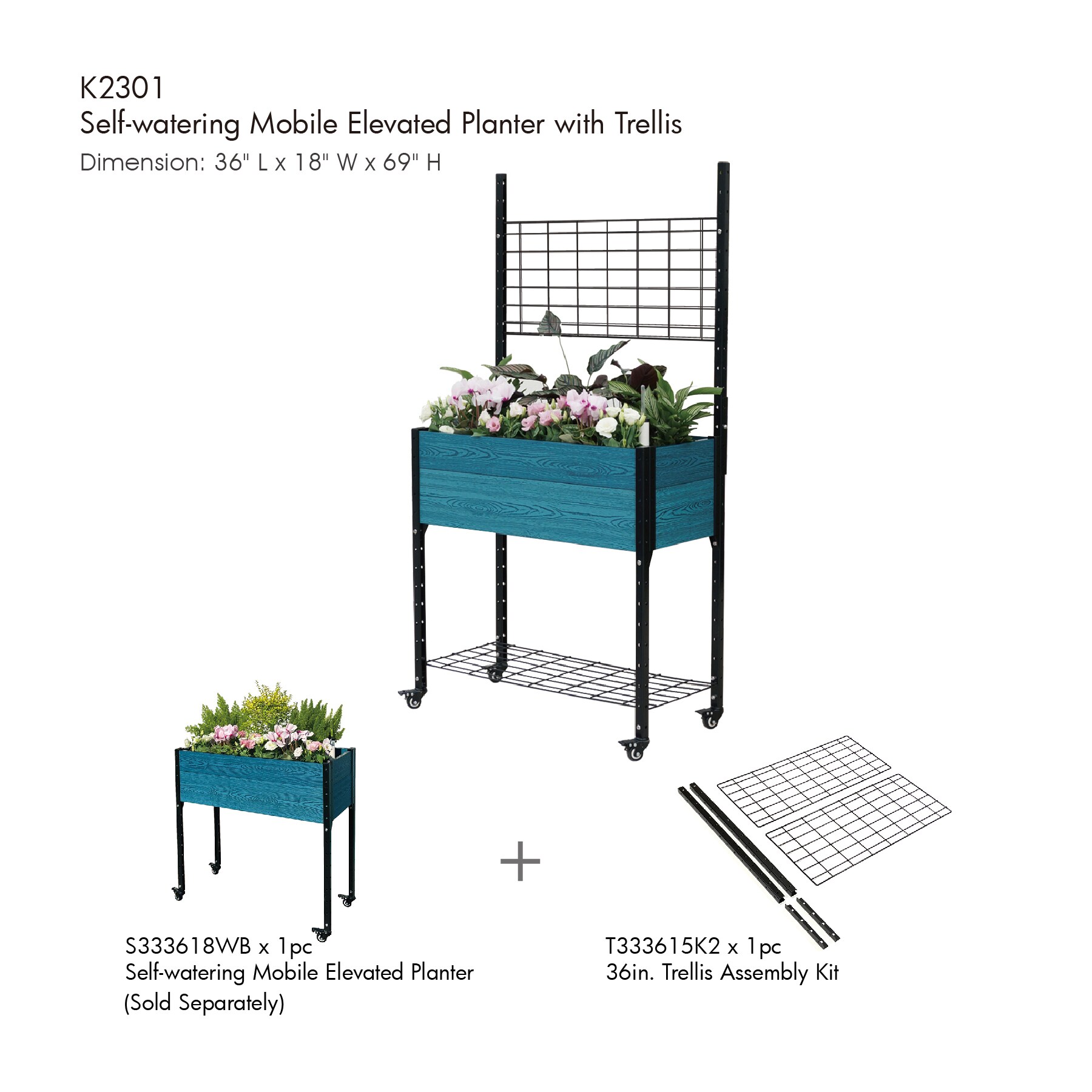 Everbloom T333615K2 Garden-Trellis - View #3