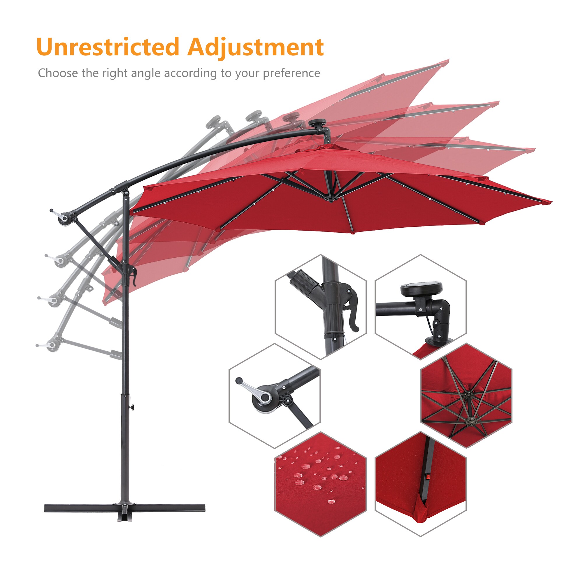 Clihome CH-H4L-R Umbrellas-2 - View #5