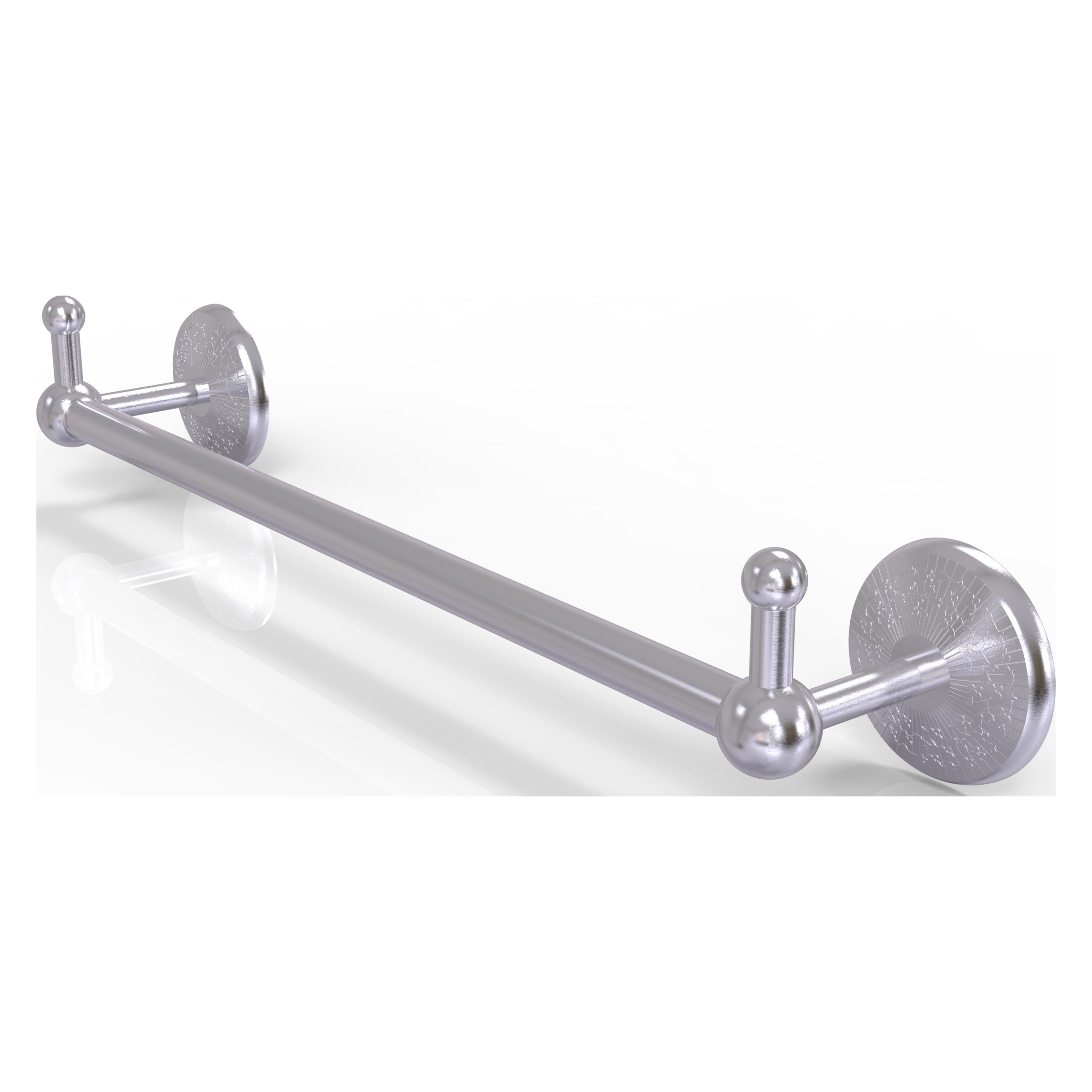 Allied Brass PMC-41-24-PEG-SCH Prestige Monte Carlo 24-in Satin Chrome Wall mount Single Towel Bar