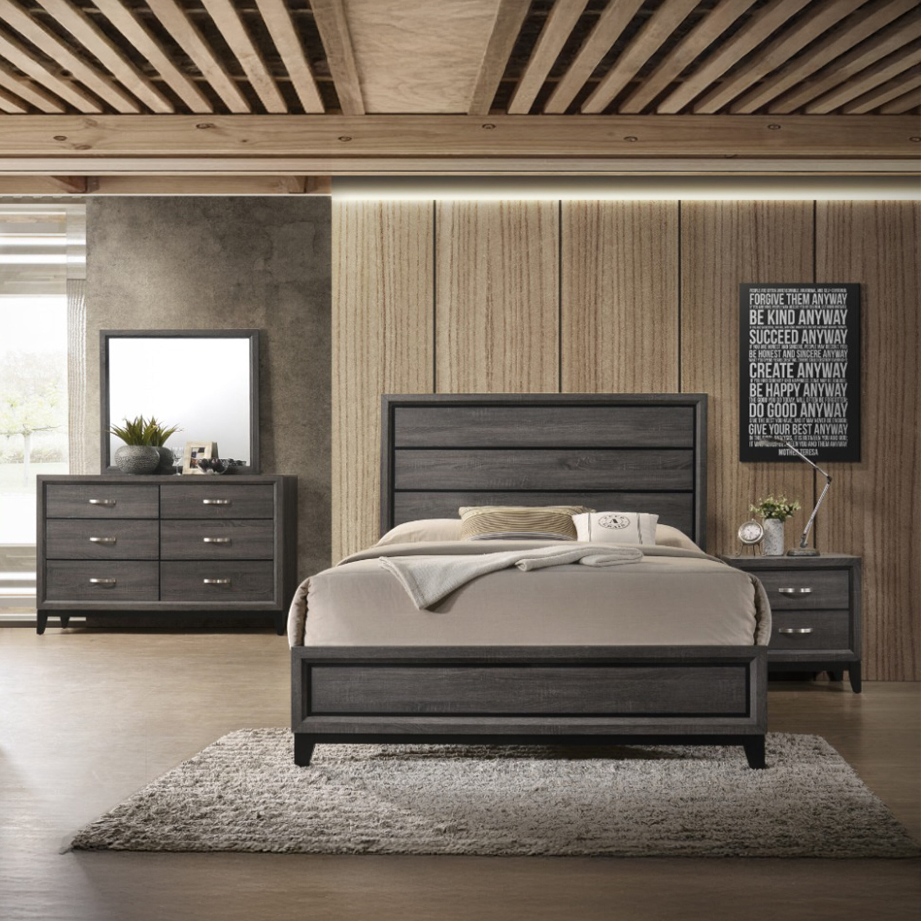 Galaxy 808857673220 Sierra Gray Queen Bedroom Set