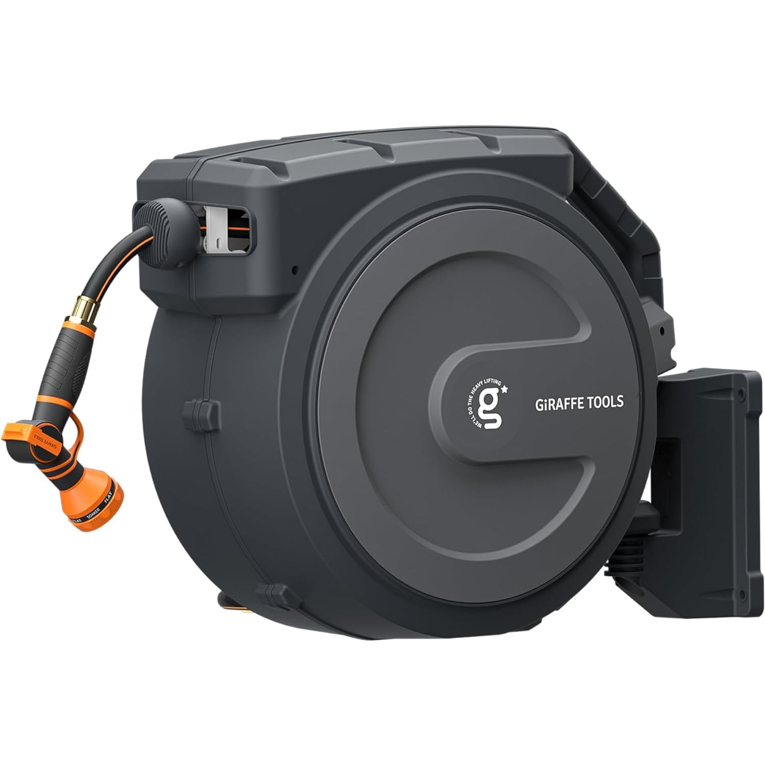 Giraffe Tools AW2512US-MB Plastic 78-Feet Wall-mount Hose Reel