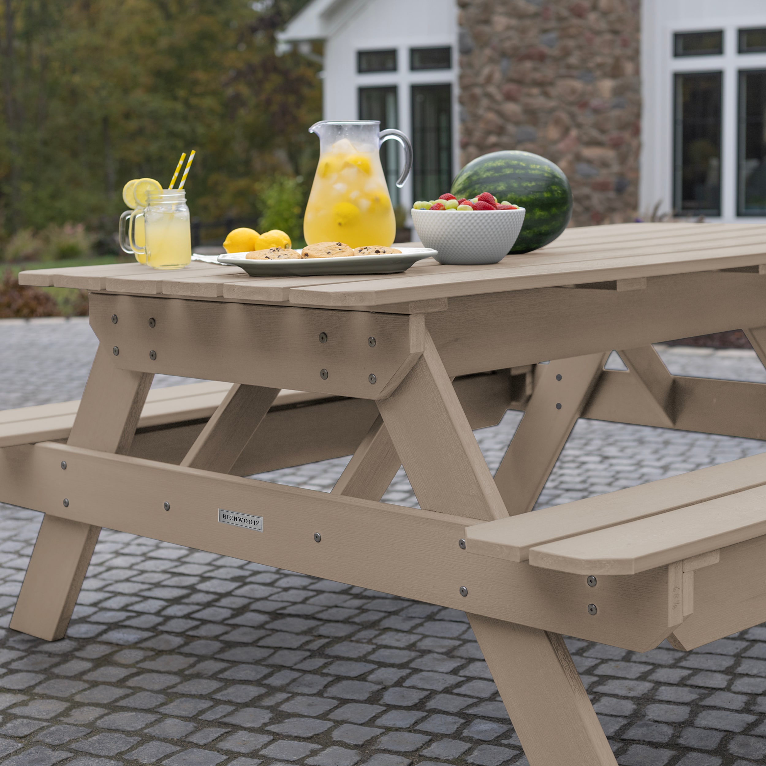 highwood AD-TBL-HI02-WBR Picnic-Tables - View #5