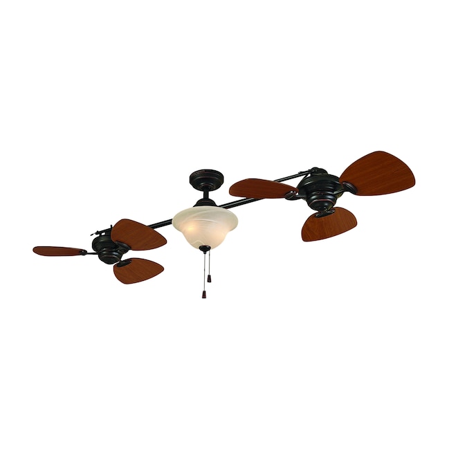 Allen Roth 74 In Twin Breeze Aged Bronze Ceiling Fan With Light Kit The Fans Department At Com - Allen Roth Ceiling Fan Light Troubleshooting