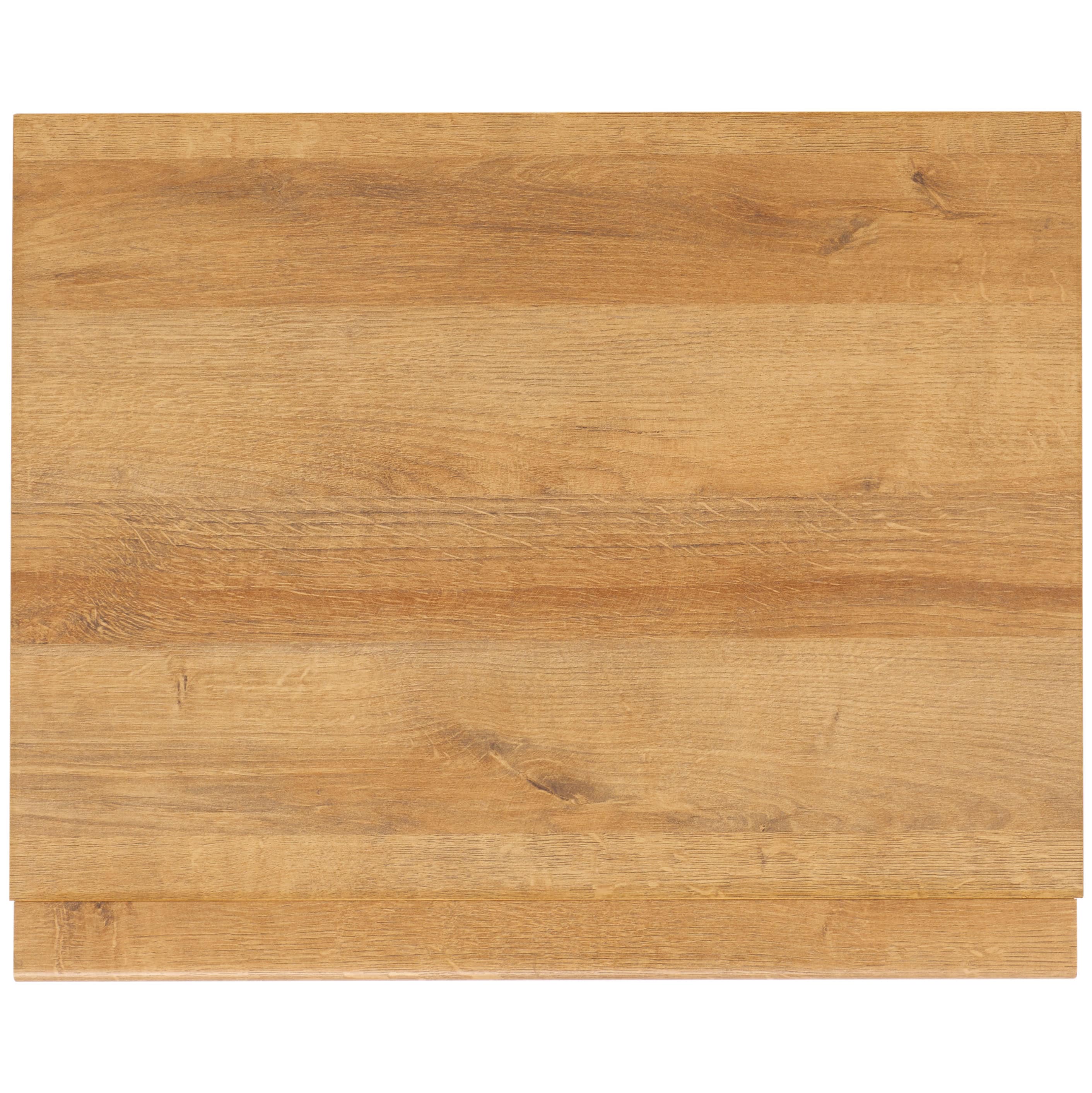 Averi Rustic Oak 2-Drawer Slatted Nightstand