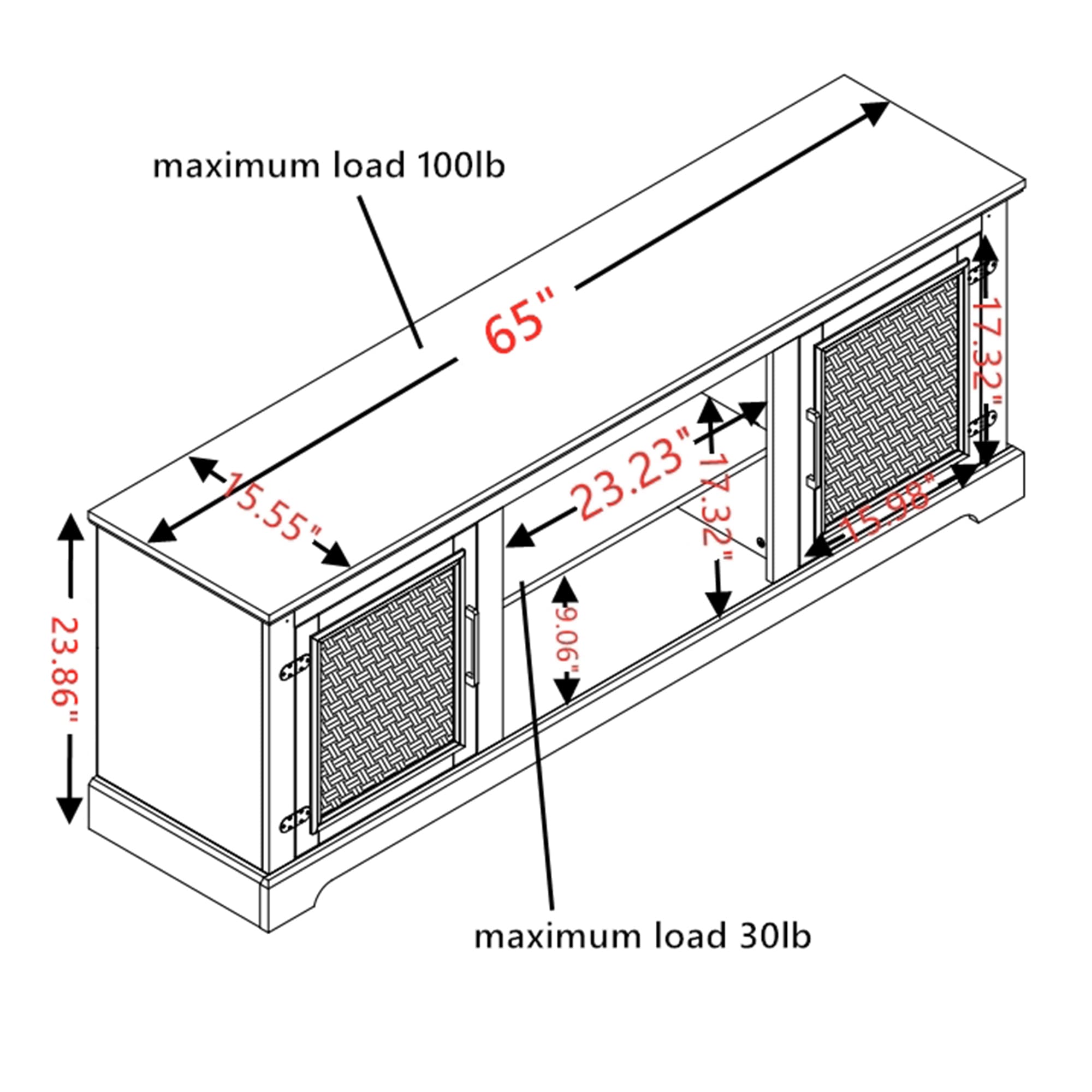 SINOFURN SYC160027WT Tv-Stands - View #4