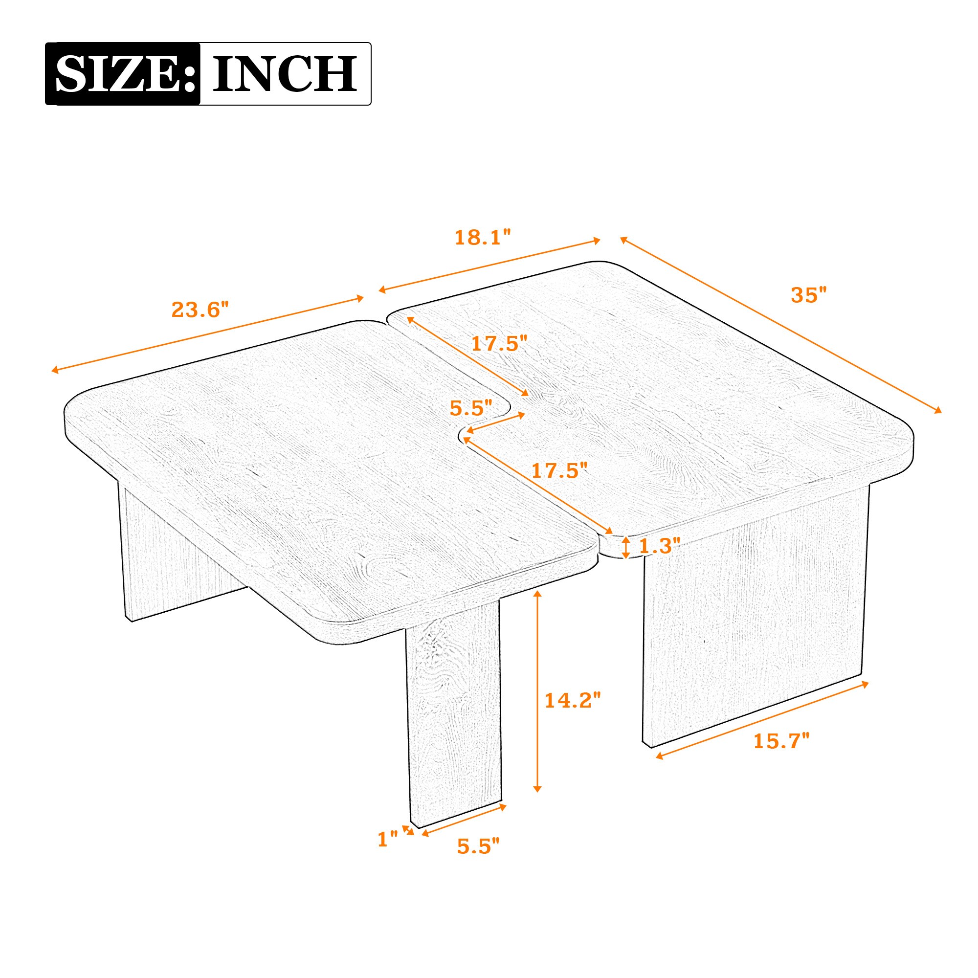 Blisstyle CFTB634 Coffee-Tables - View #13