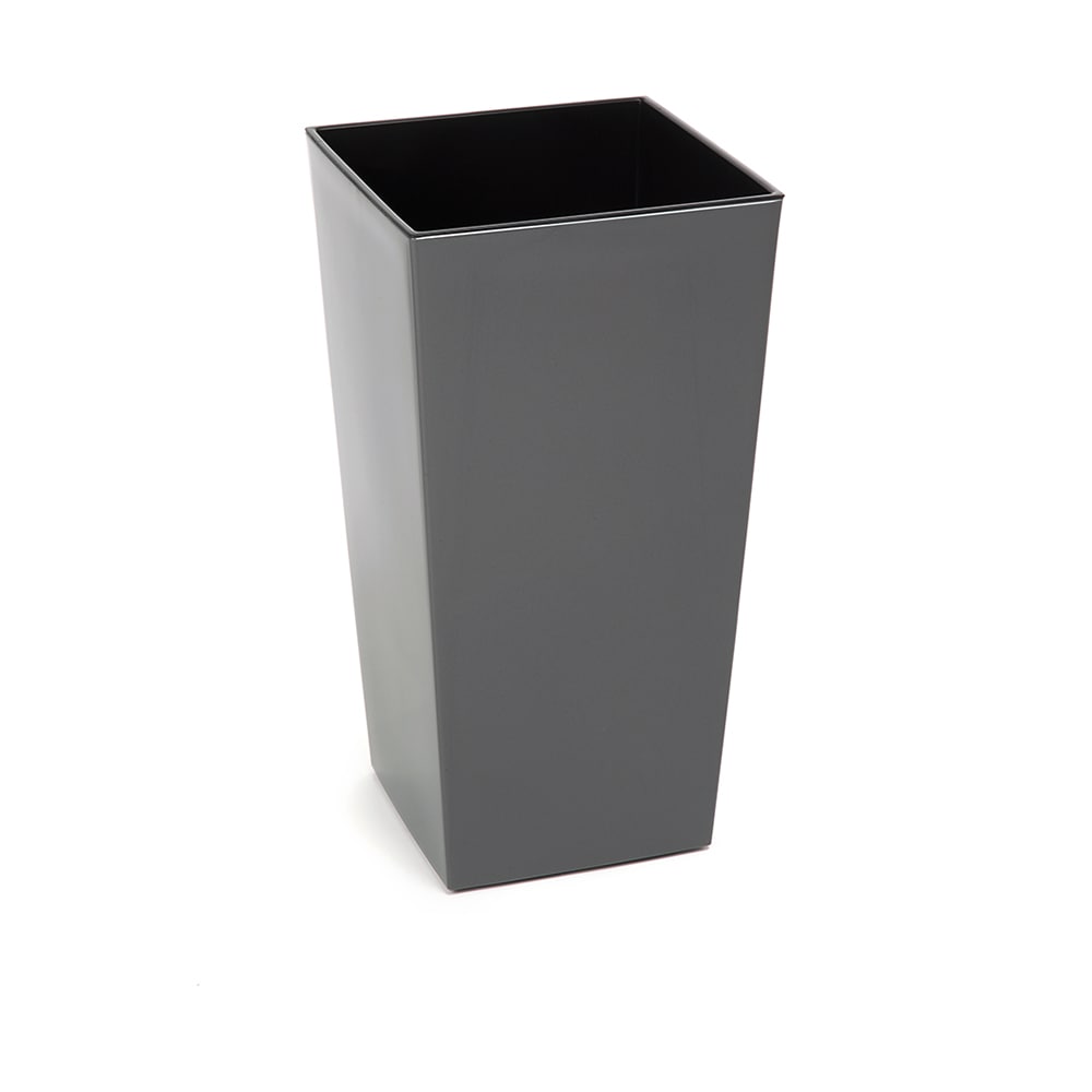 Color and Sabor Mediterano FL30082 11.8-in W x 22.4-in H x Gray Plastic Indoor/Outdoor Planter
