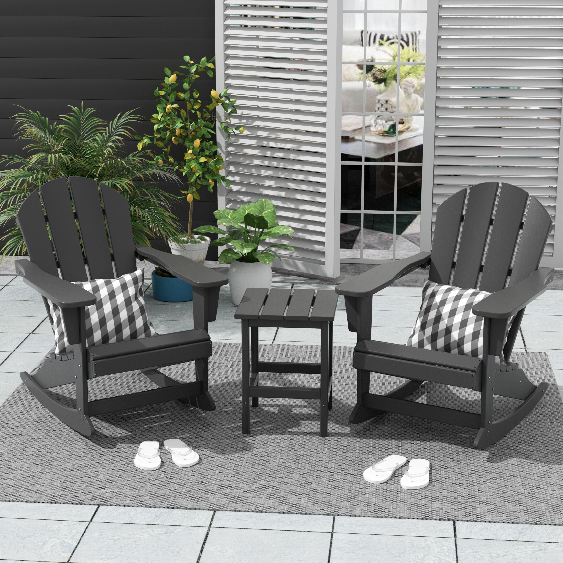Westin Furniture 2001-RC-GY3 Patio-Chairs - View #2