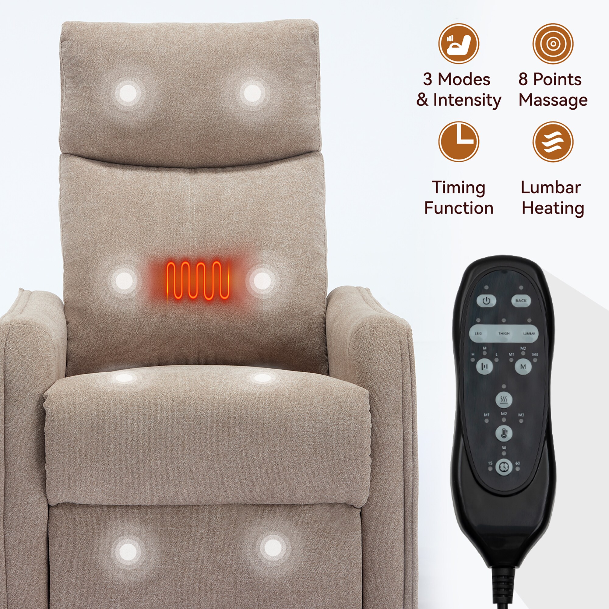 Sumyeg WF-MMER-004 GREY recliners - View #4