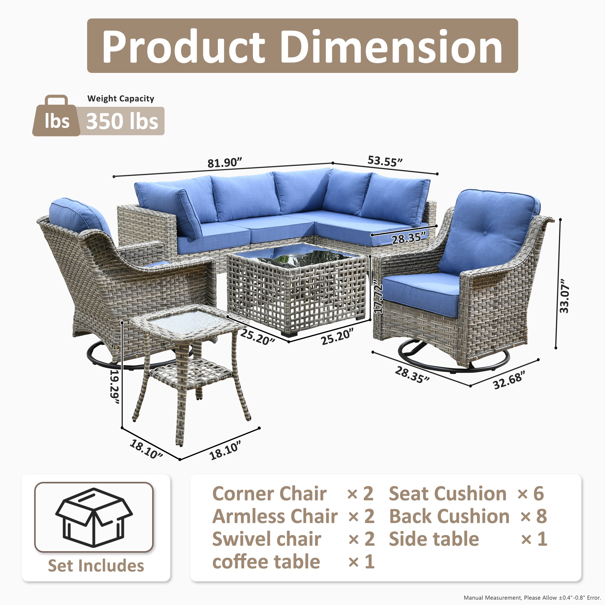 Ovios SK508YP Patio-Conversation-Sets - View #7