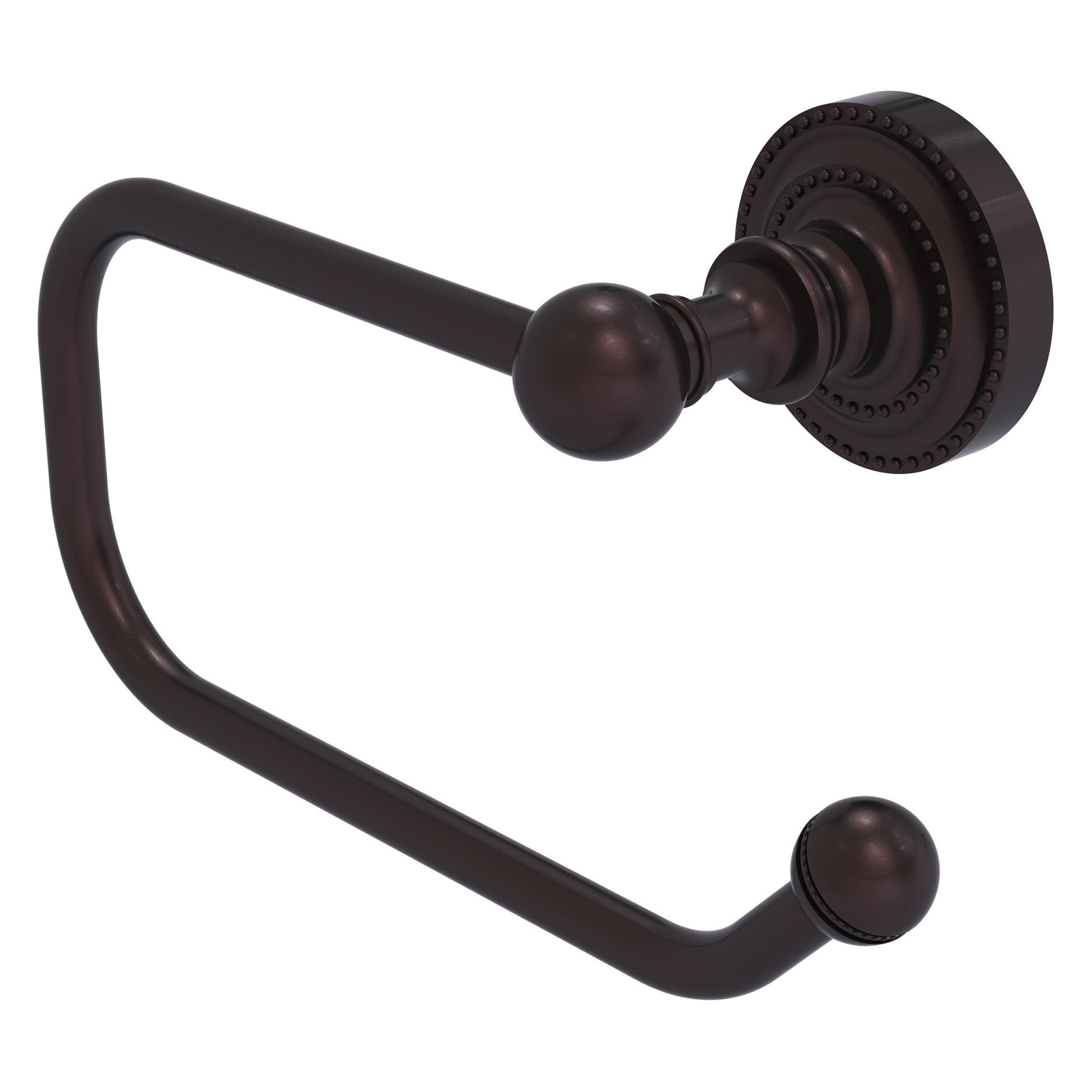 Allied Brass DT-24E-ABZ Dottingham Antique Bronze Wall mount Single post Toilet Paper Holder 1 -Rolls