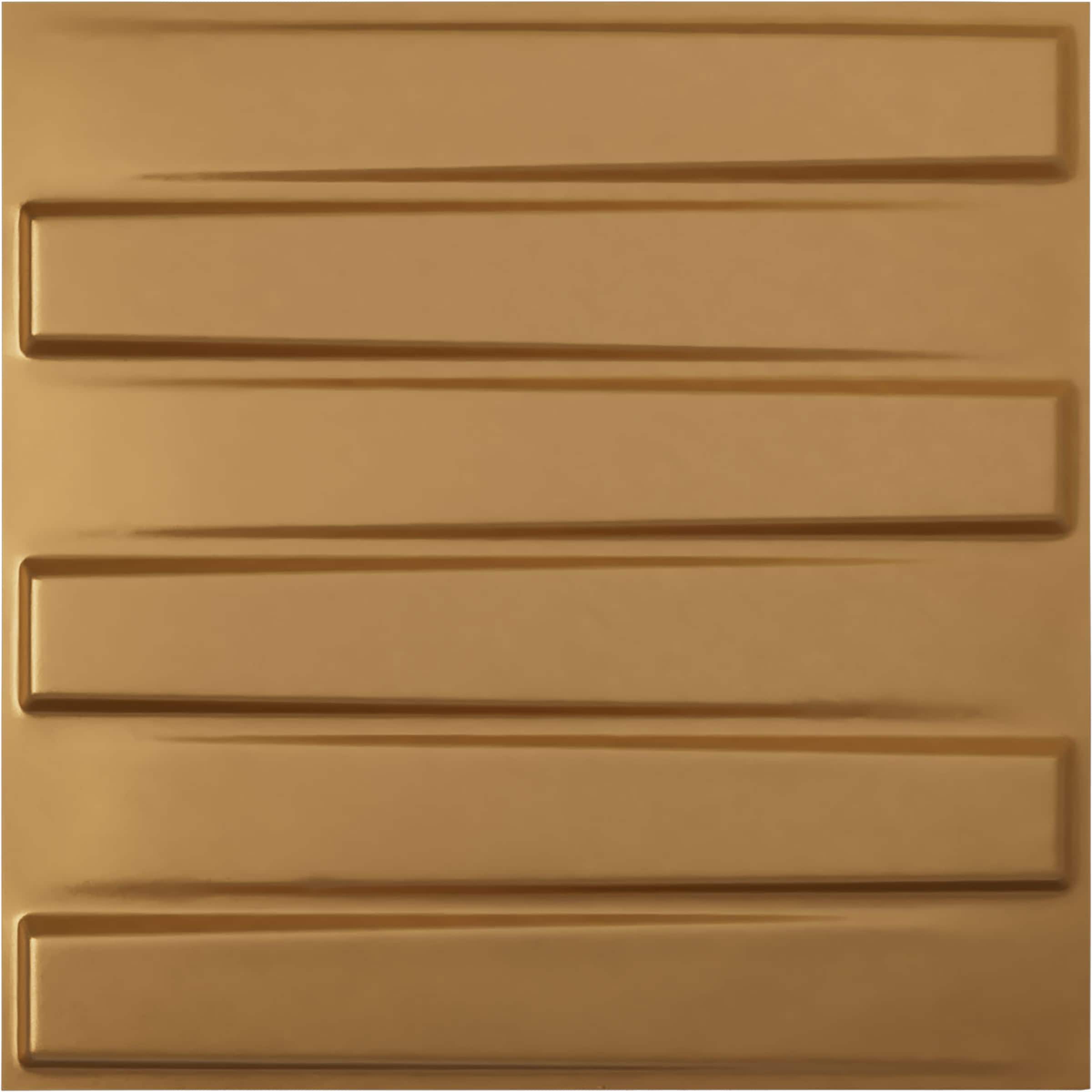Ekena Millwork WP20X20KYBGL 19-5/8-in x 19-5/8-in Embossed Paintable/Stainable Gold PVC Abstract Wall Panel ( 2.67-sq ft )