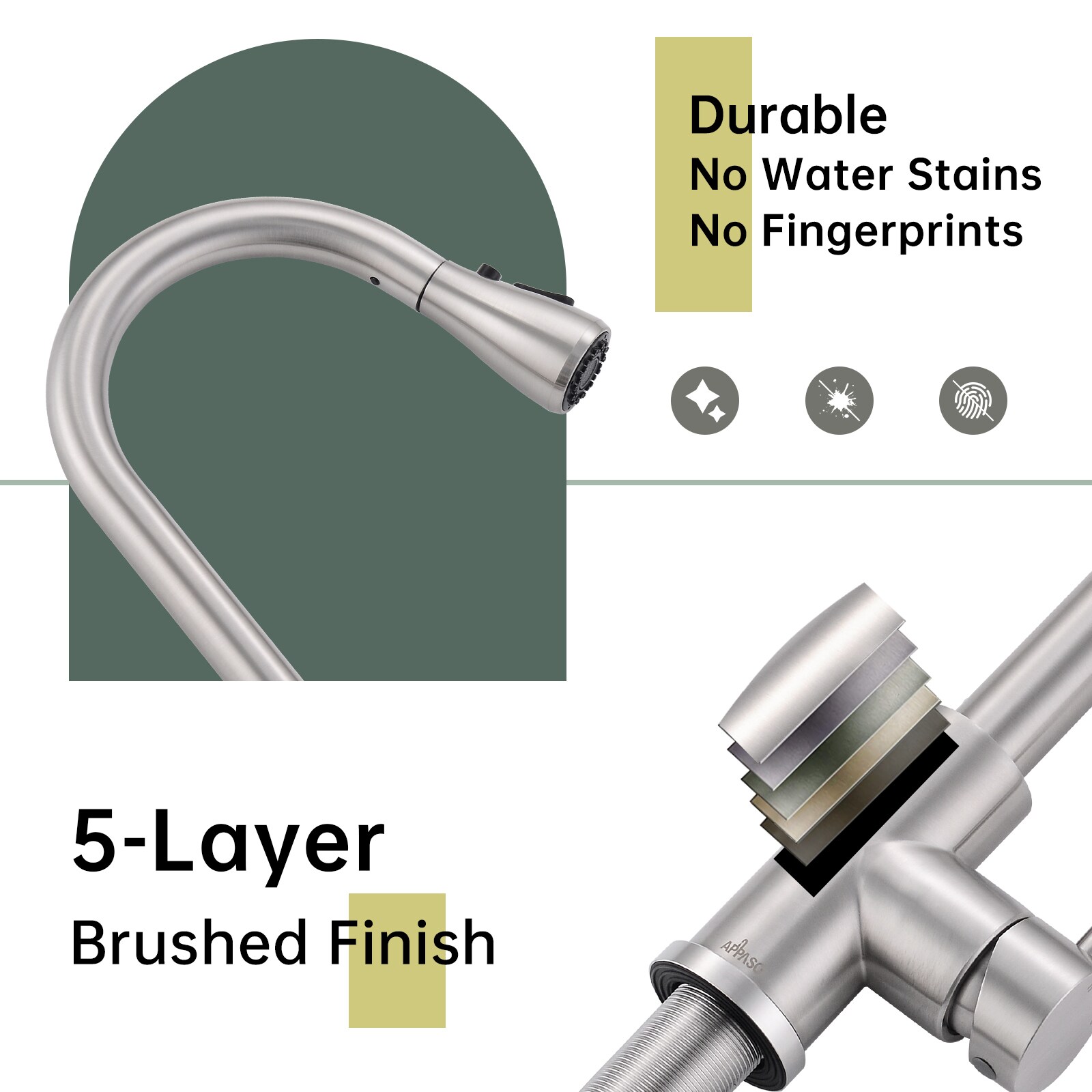 APPASO APS327BN Kitchen-Faucets - View #7