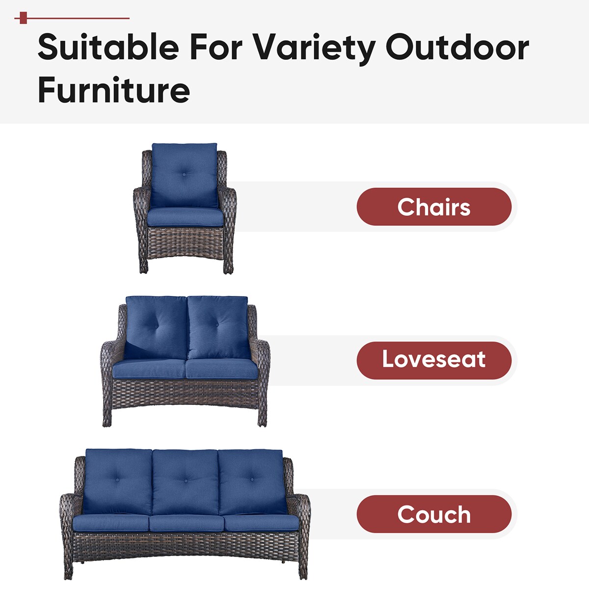 Rilyson FSZBD006-1AA Patio-Furniture-Cushions - View #6