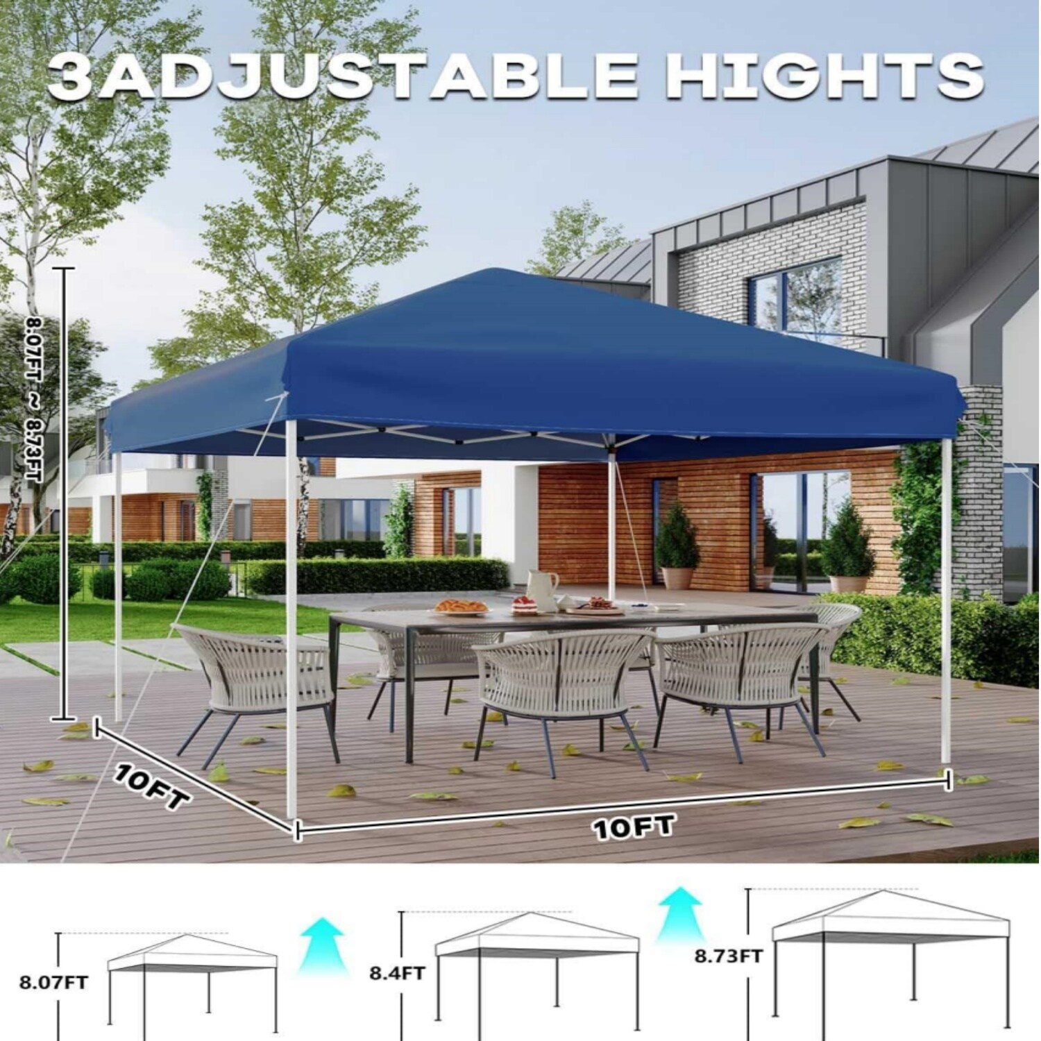 Qeetex LSHQQPHO-33TFU38C Replace-Porch-Swing-Glider-Tops - View #4