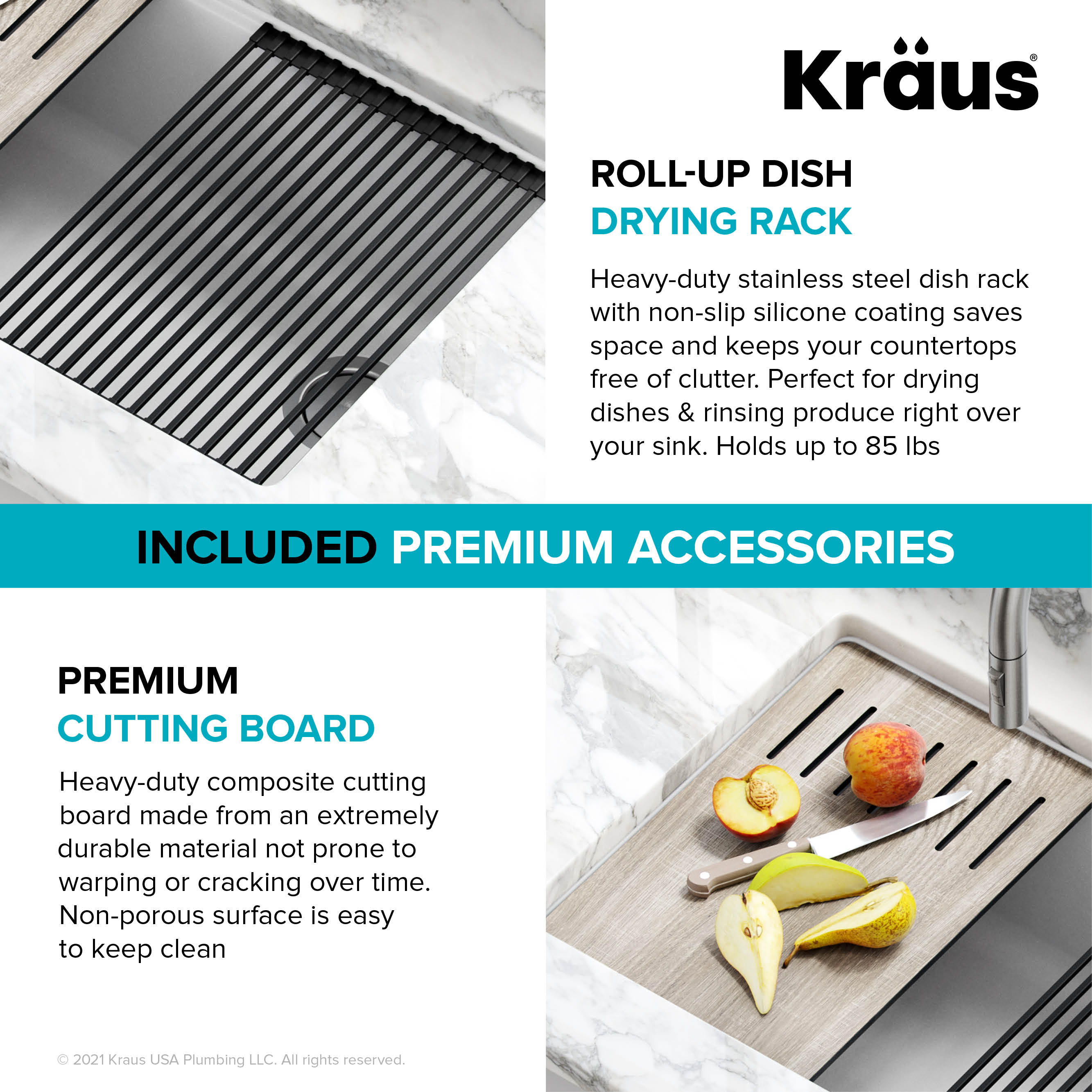 Kraus KGUW1-33WH Kitchen-Sinks - View #11