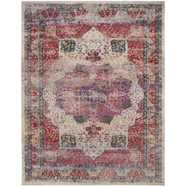 Safavieh Merlot Angra 2 x 8 Cream/Multi Indoor Floral/Botanical Oriental Runner Safavieh Merlot Angra 2 x 8 Cream/Multi Indoor Floral/Botanical Oriental Runner