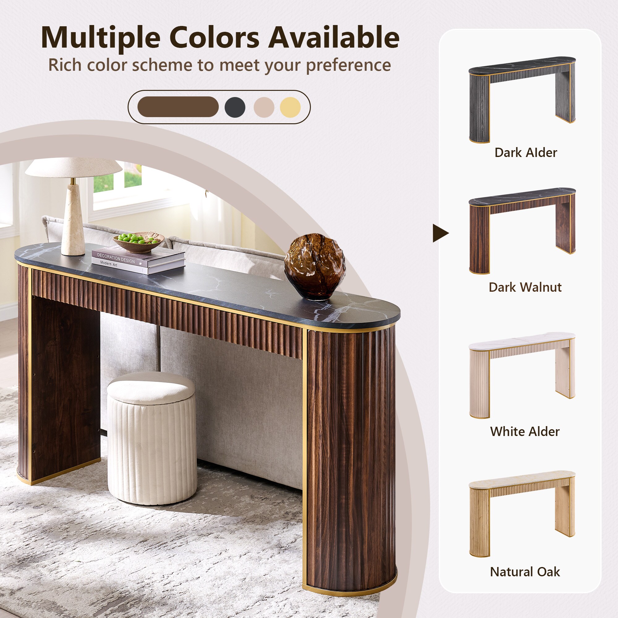 OKD YJ00005-DWT-LS Console-Sofa-Tables - View #4