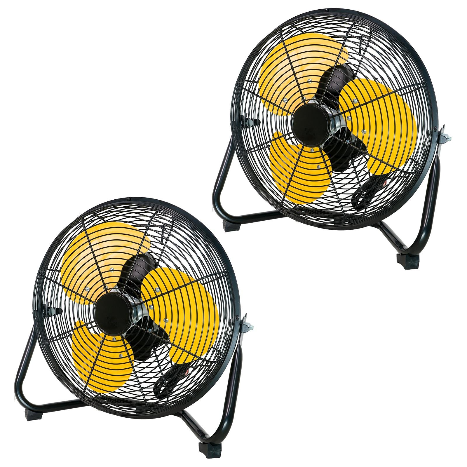 10-in High Velocity Indoor/Outdoor Floor Fan, in Yellow