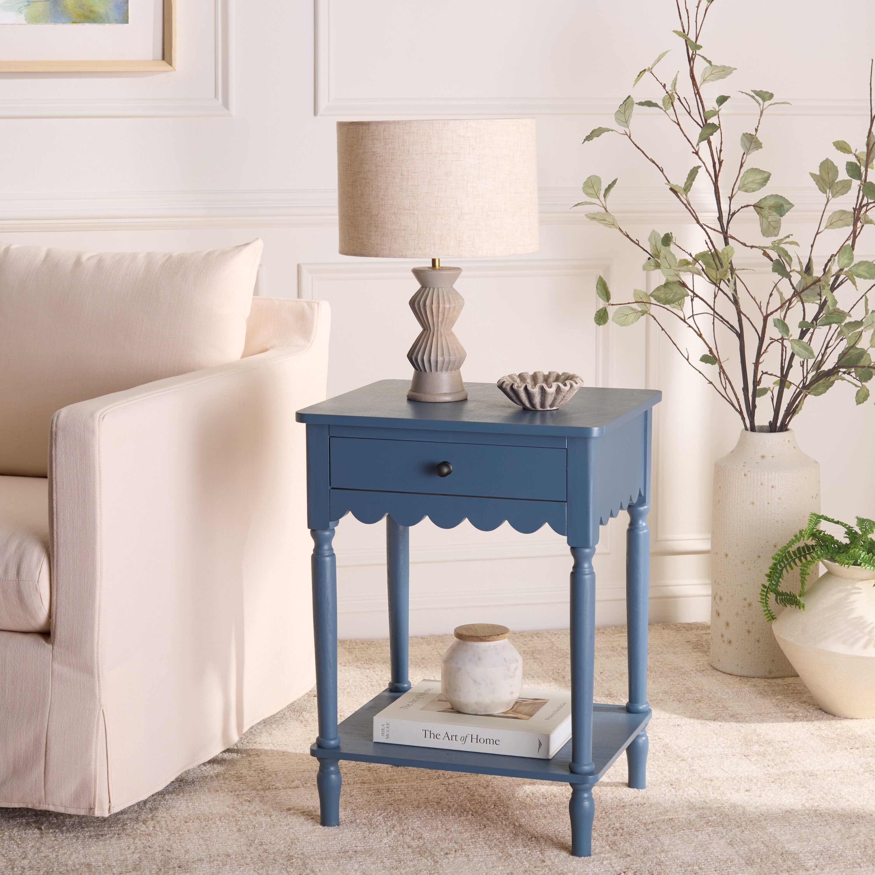 Safavieh  Haven 1 Top Drw Accent Table/Blue