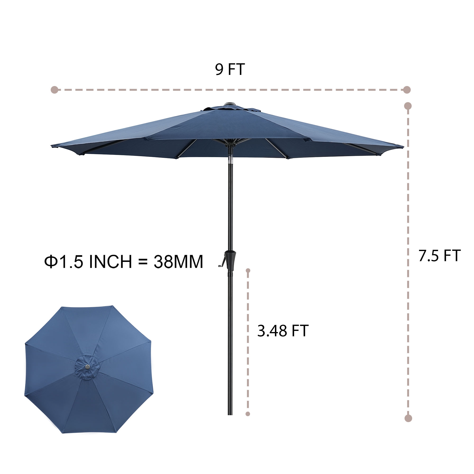 Damerin Z-PU46 Umbrellas-2 - View #4