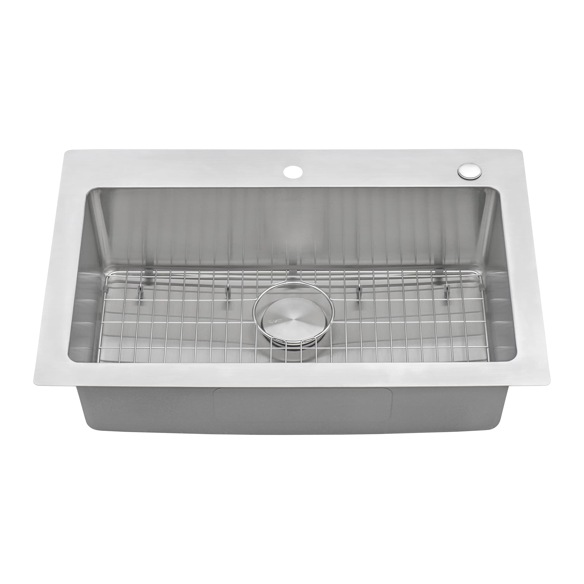 Ruvati 33 x 22 Inch Stainless Steel Drop-In Single Bowl Kitchen Sink