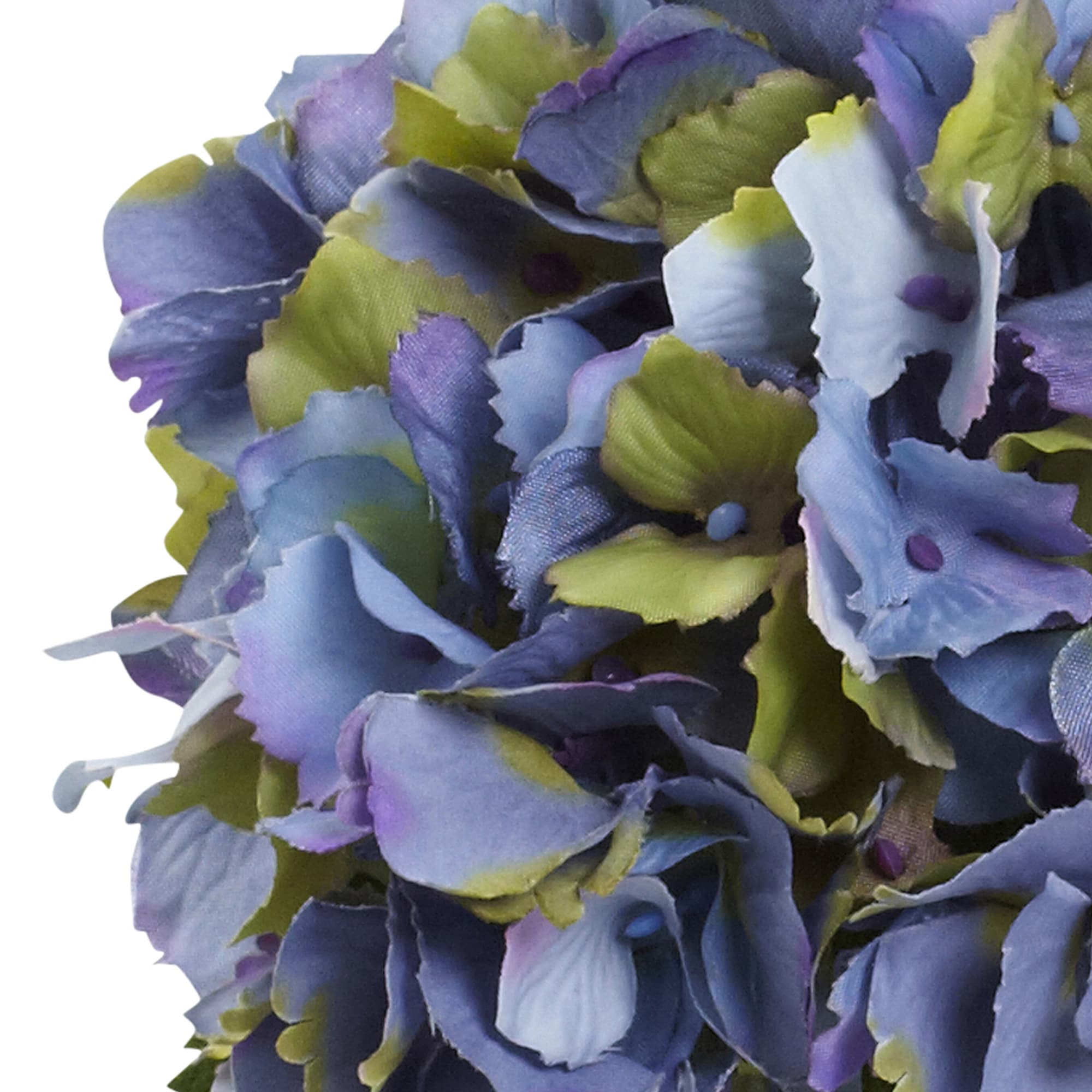 Blooming Blue Hydrangea 23" Silk Tabletop Arrangement with Vase