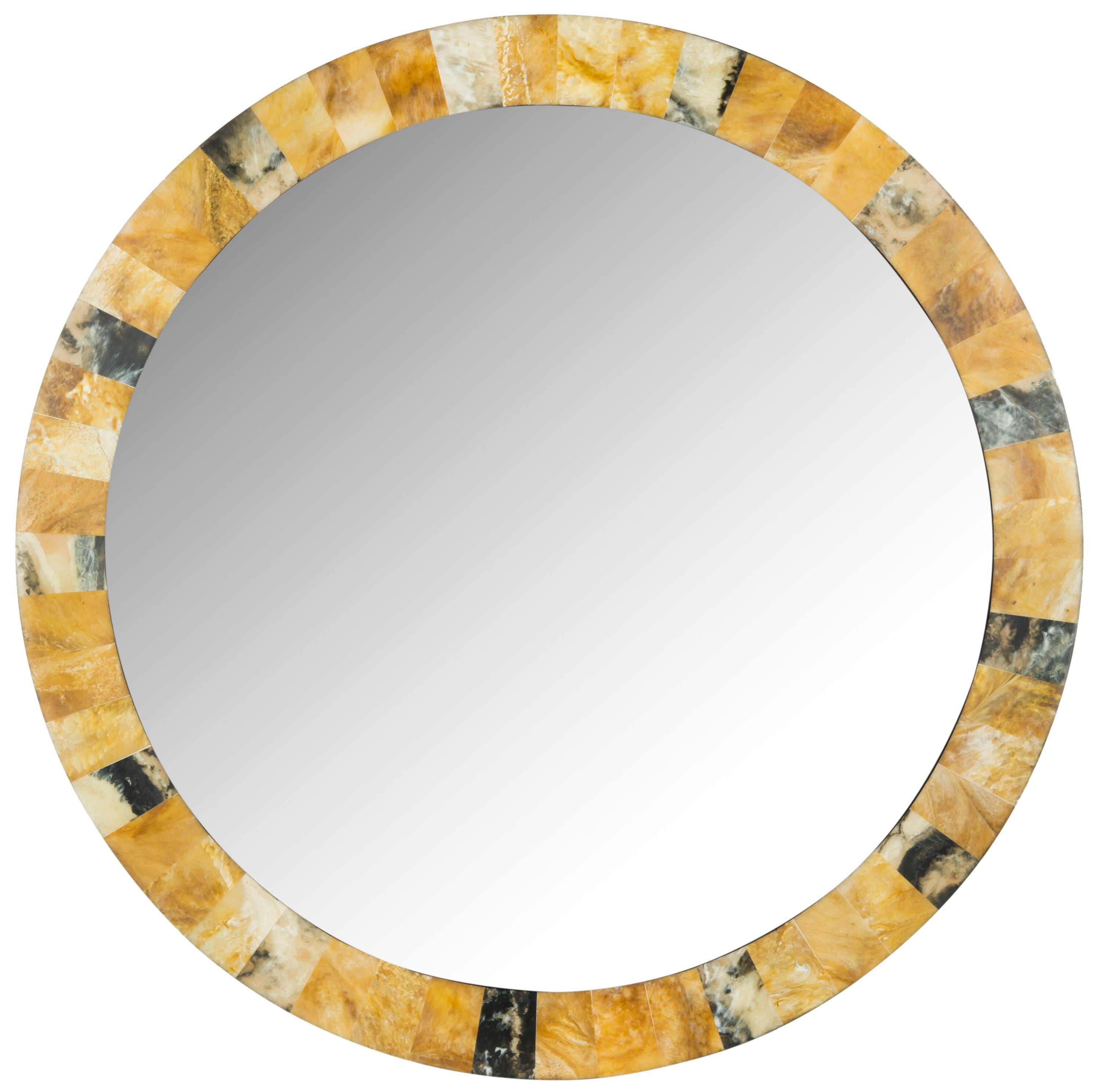 Safavieh Lydia 29-in W x 29-in H Round Multi Framed Wall Mirror in the Mirrors  department at 