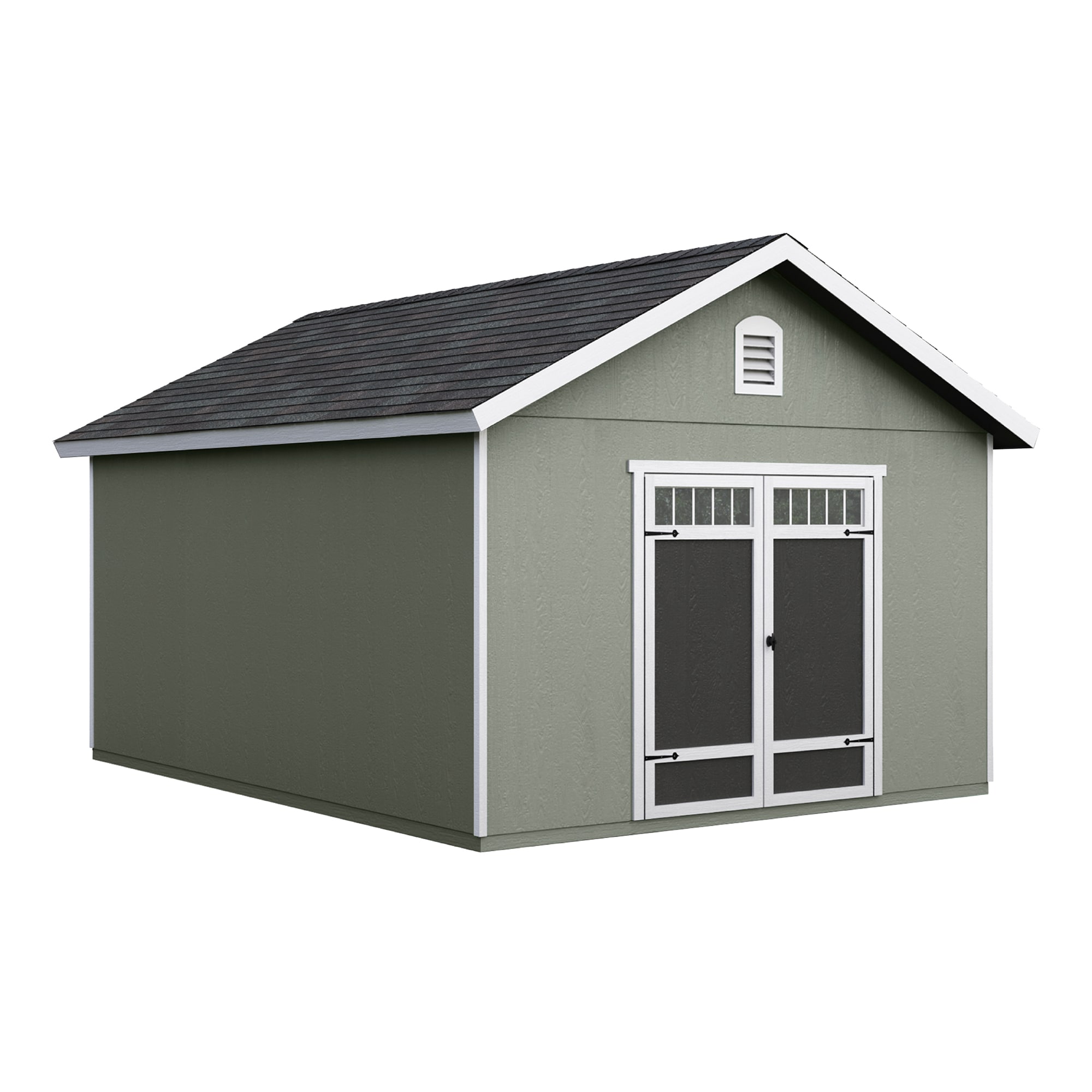 Heartland 195648 Asheville 12-ft x 16-ft Gable Style Wood Outdoor Storage Shed with 1 Doors